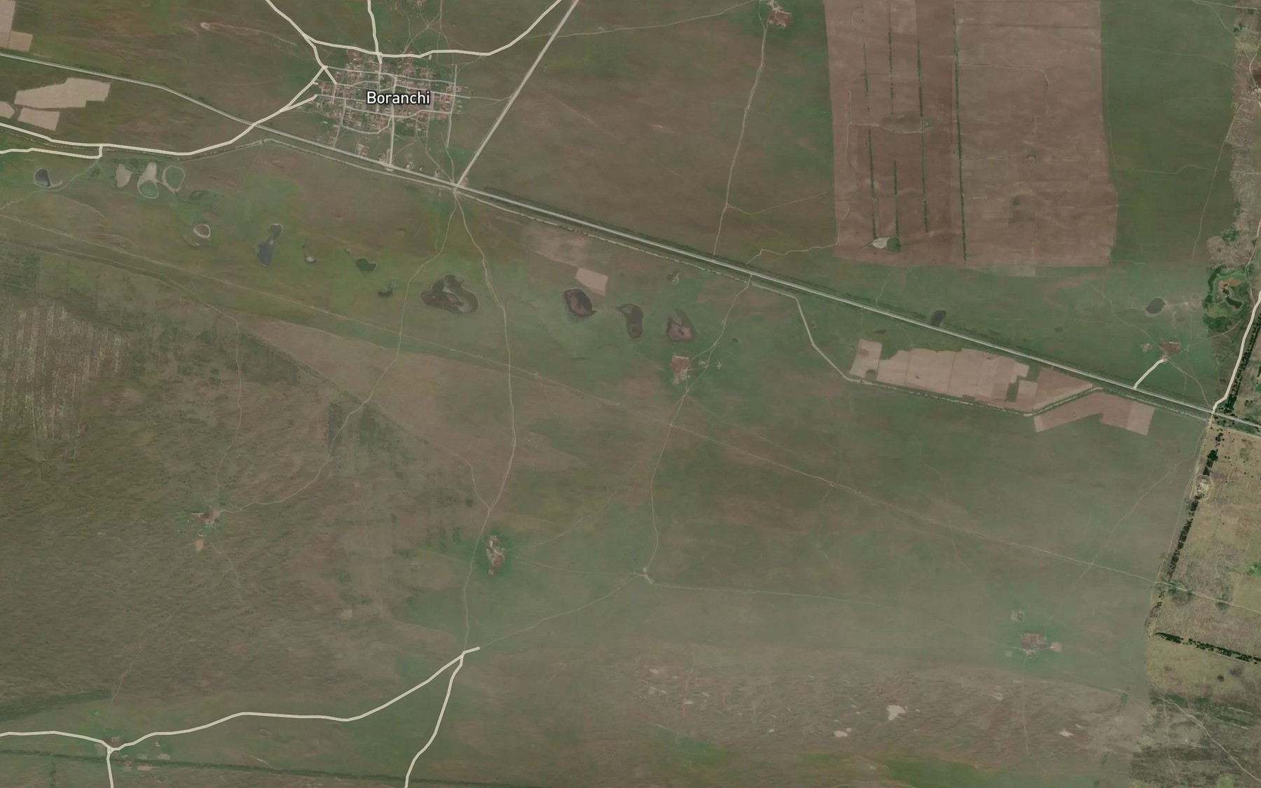 Satellite map of the Ozero Shamek-Kol