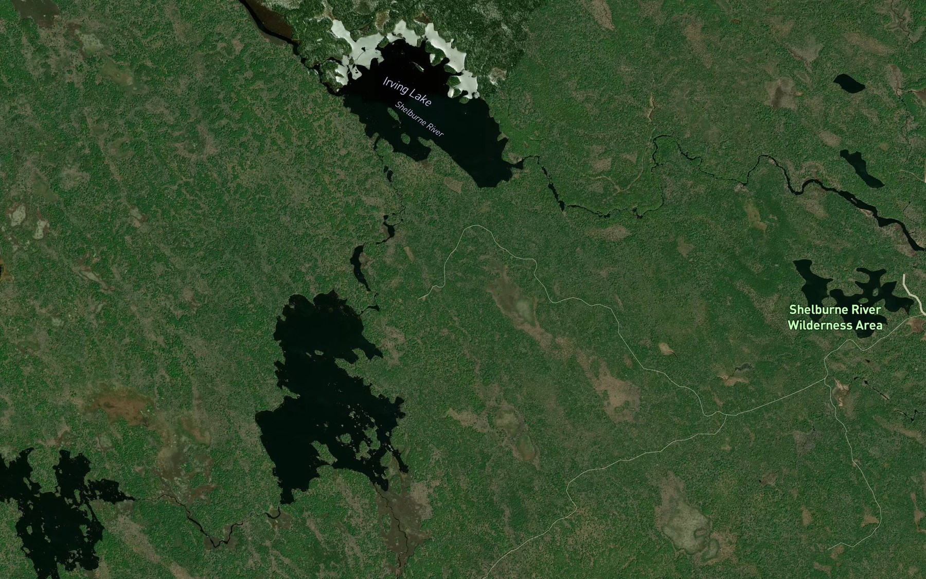 Satellite map of the Siskech Brook