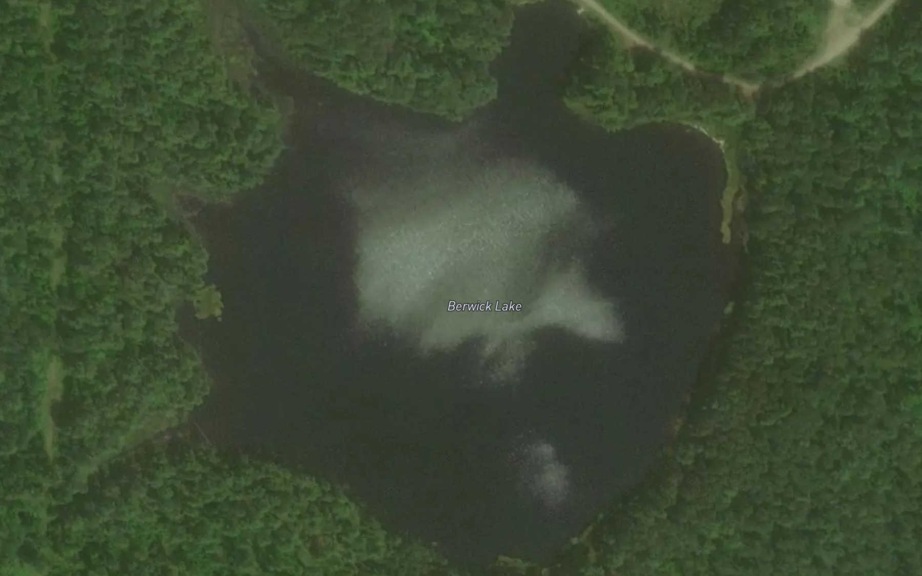 Satellite map of the Berwick Lake