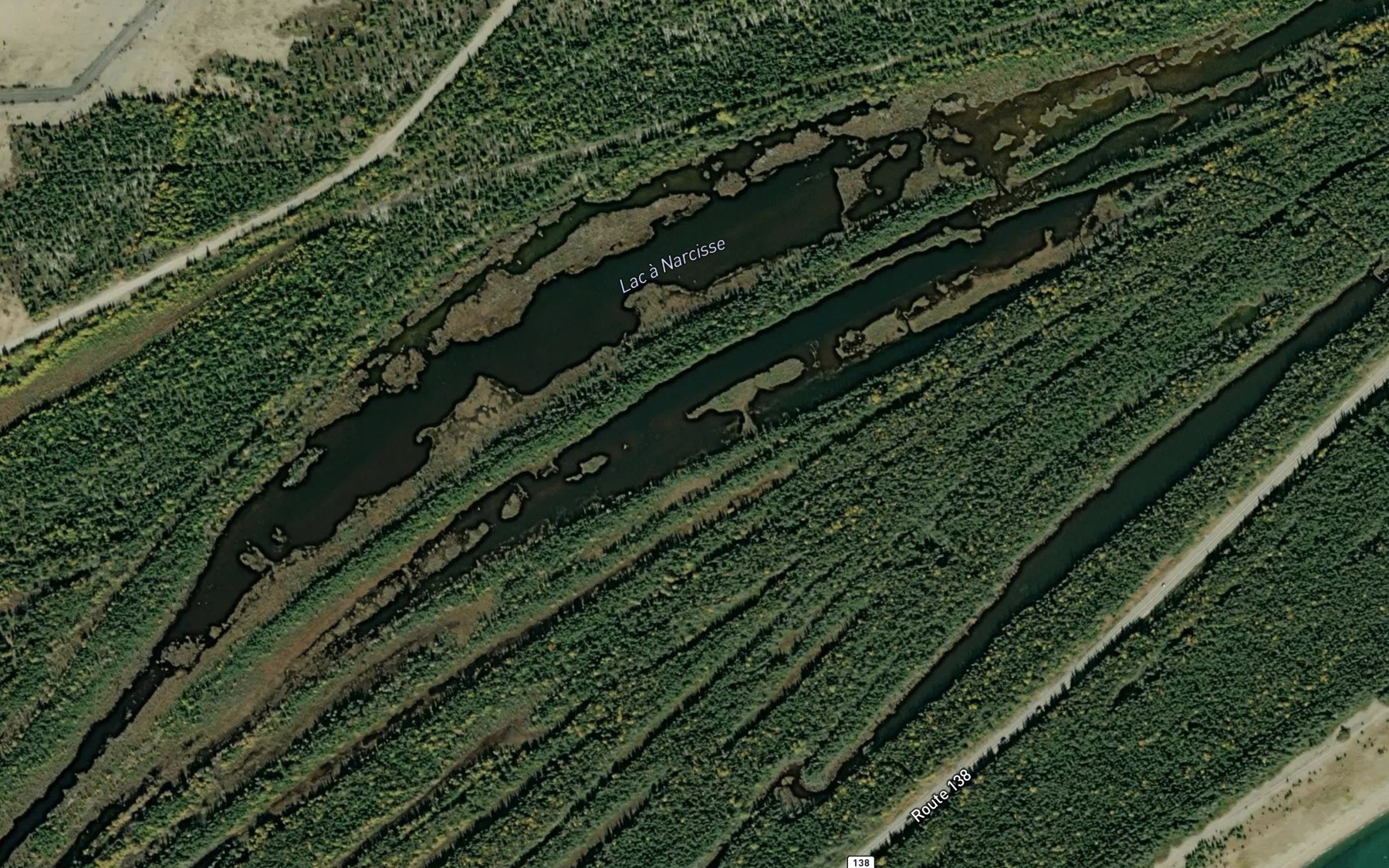 Satellite map of the Lac a Narcisse