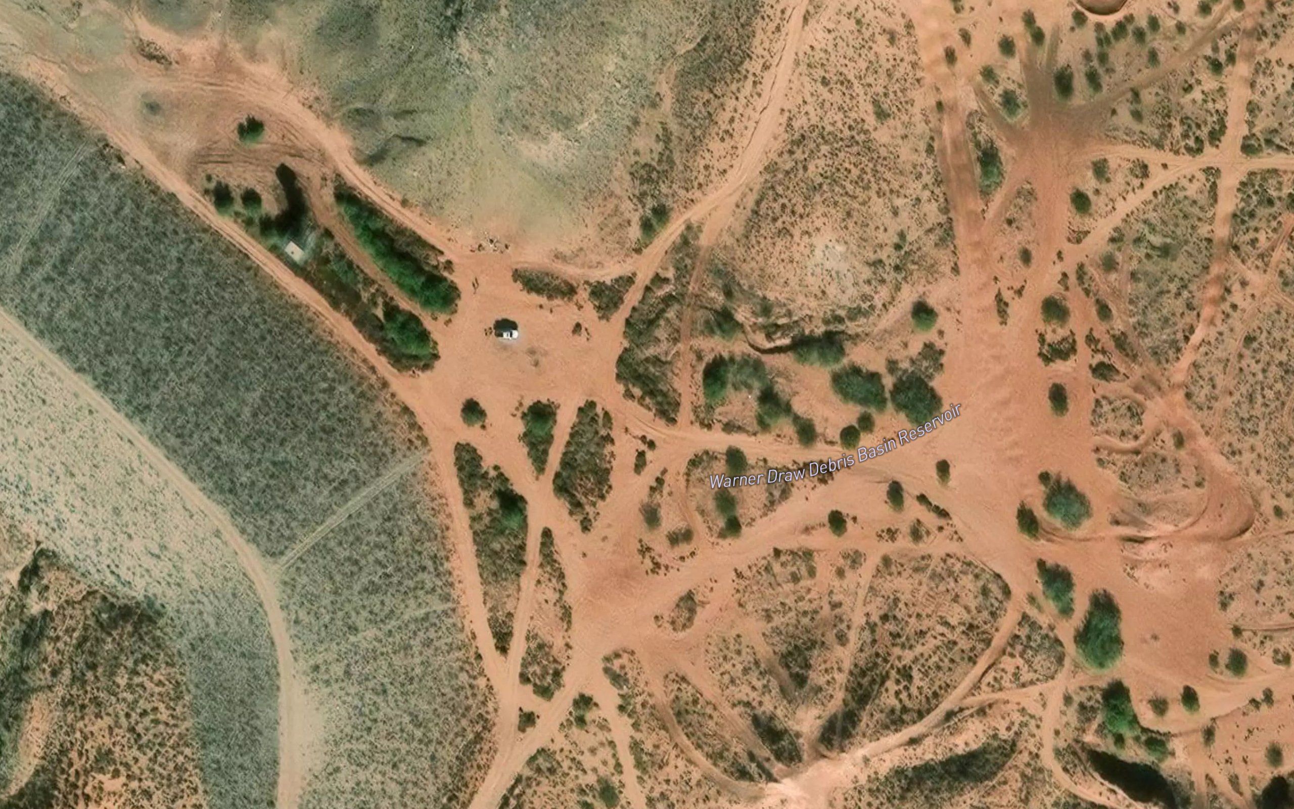 Warner Draw Debris Basin Reservoir