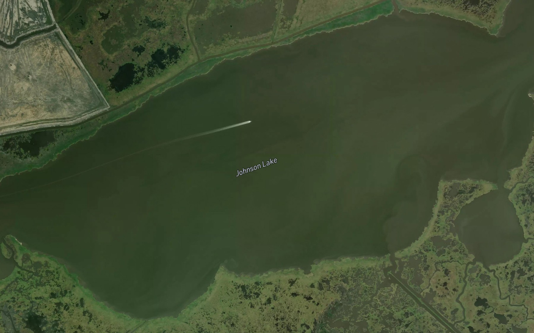 Satellite map of the Johnson Lake