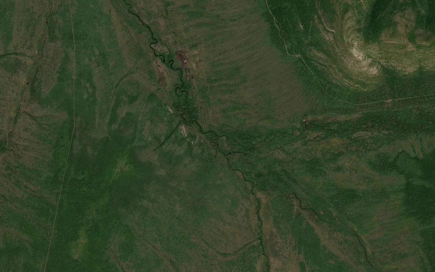Satellite map of the Pravaya Tayma