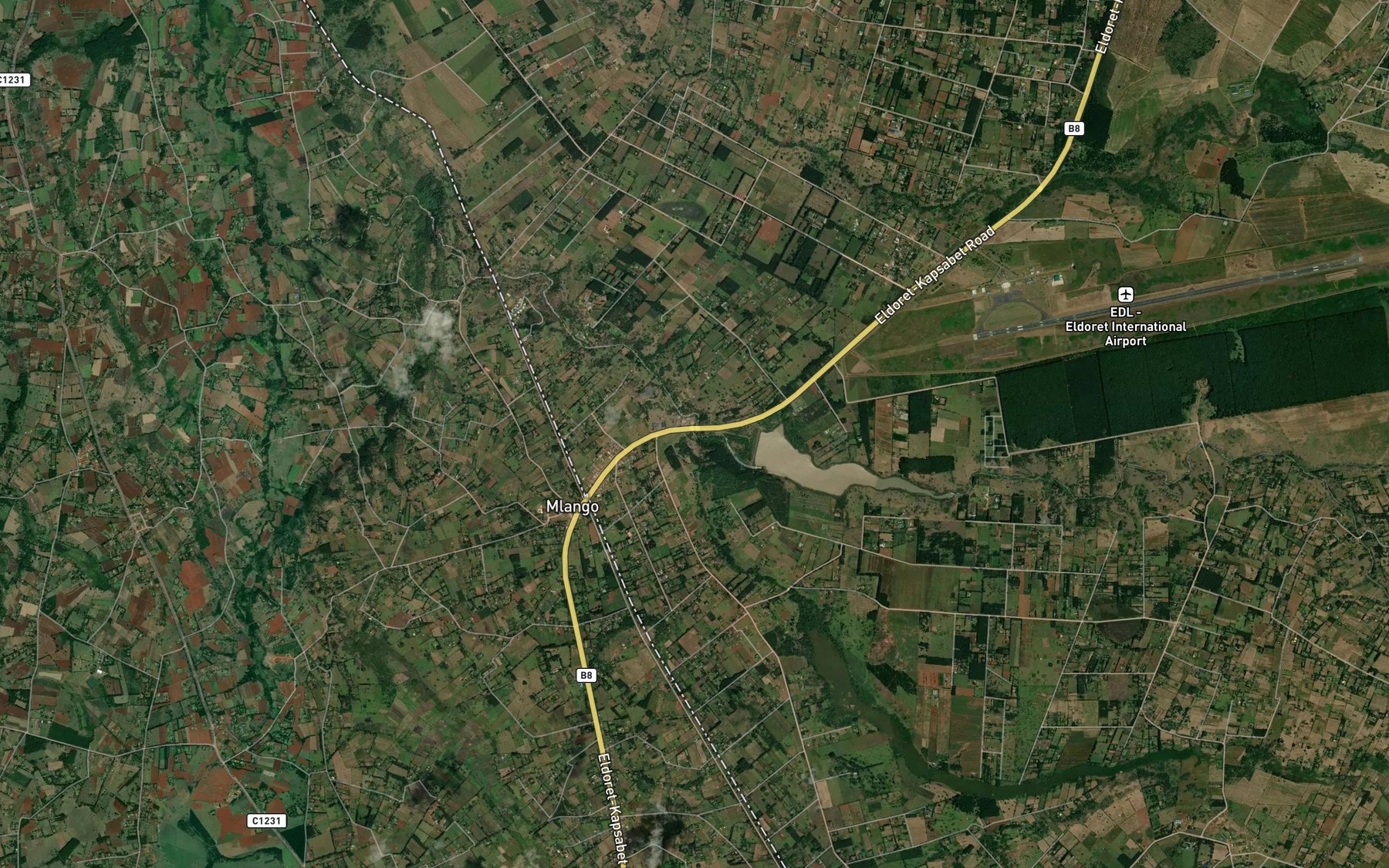 Satellite map of the Nureri