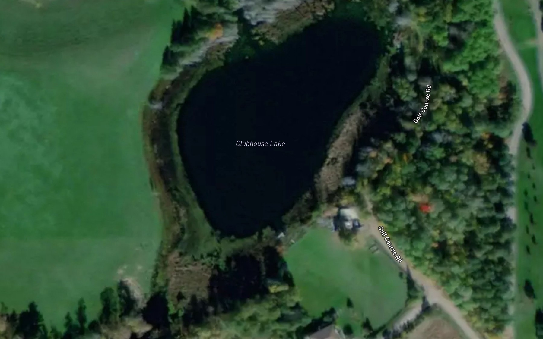 Satellite map of the Clubhouse Lake