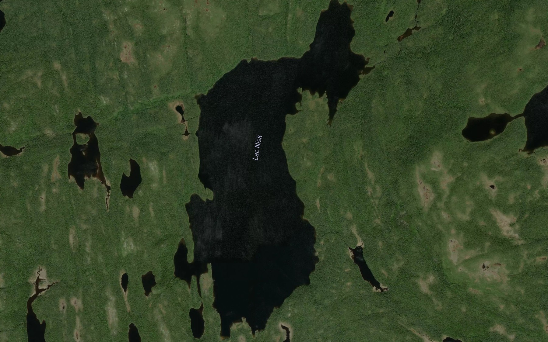 Satellite map of the Lac Nisk