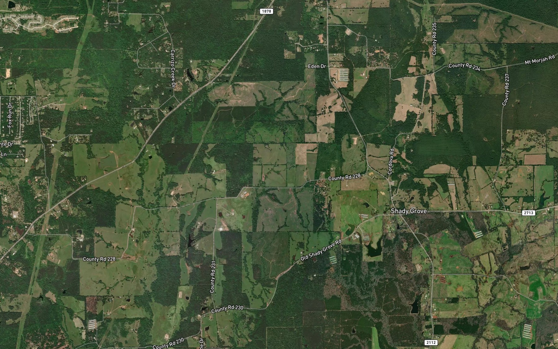Satellite map of the Red Branch