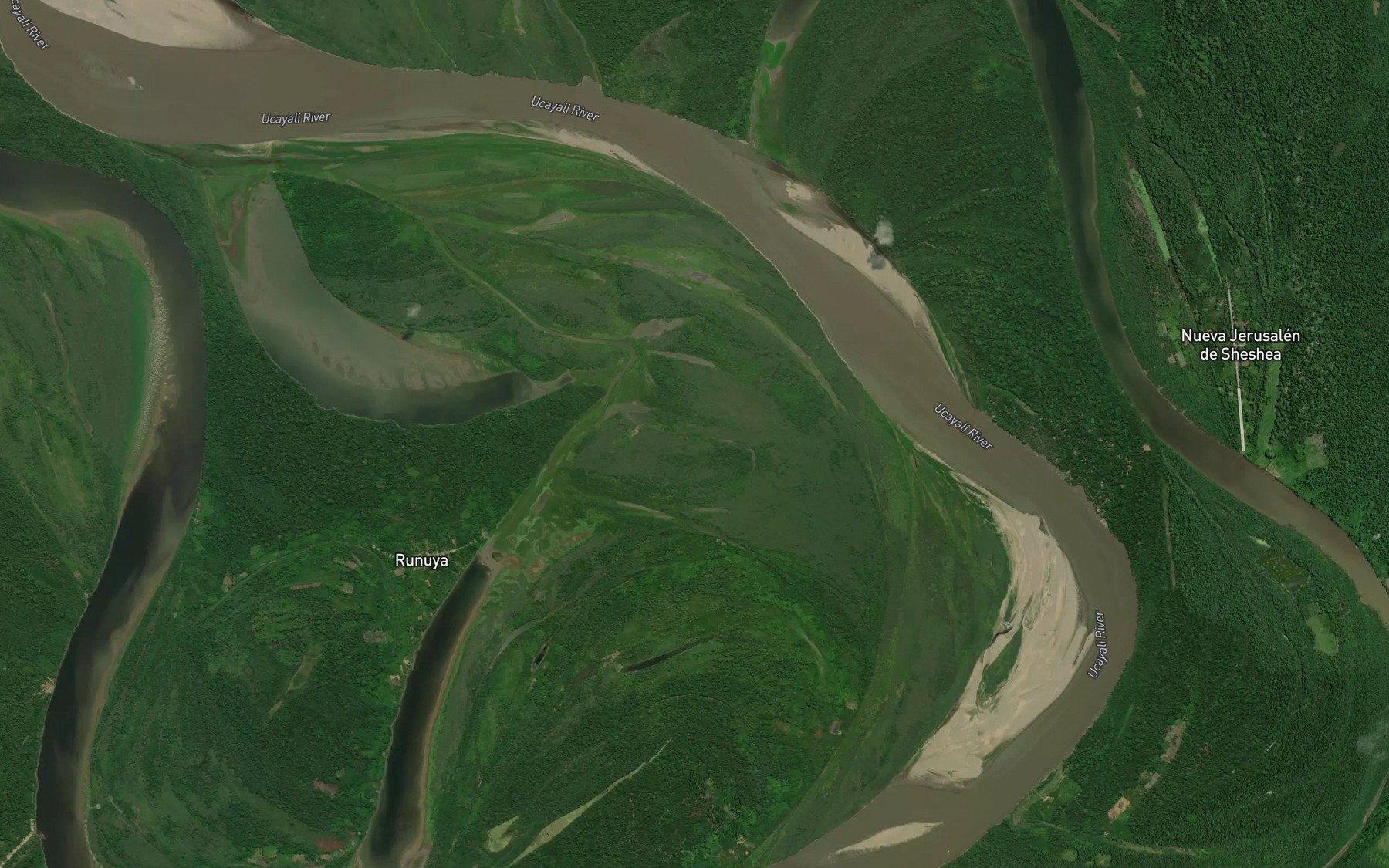 Satellite map of the Rio Sheshea