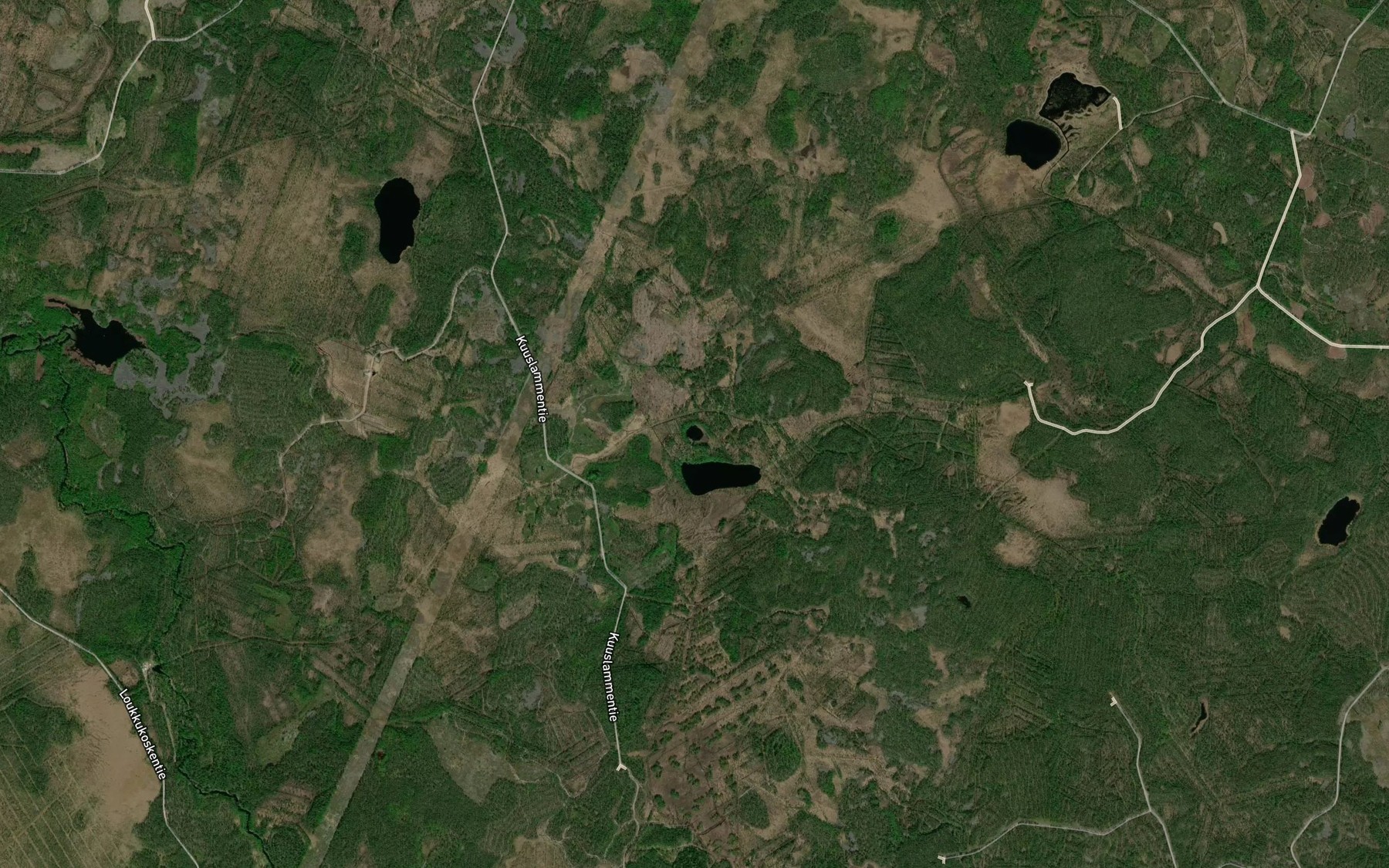 Satellite map of the Pikku Kuusilampi