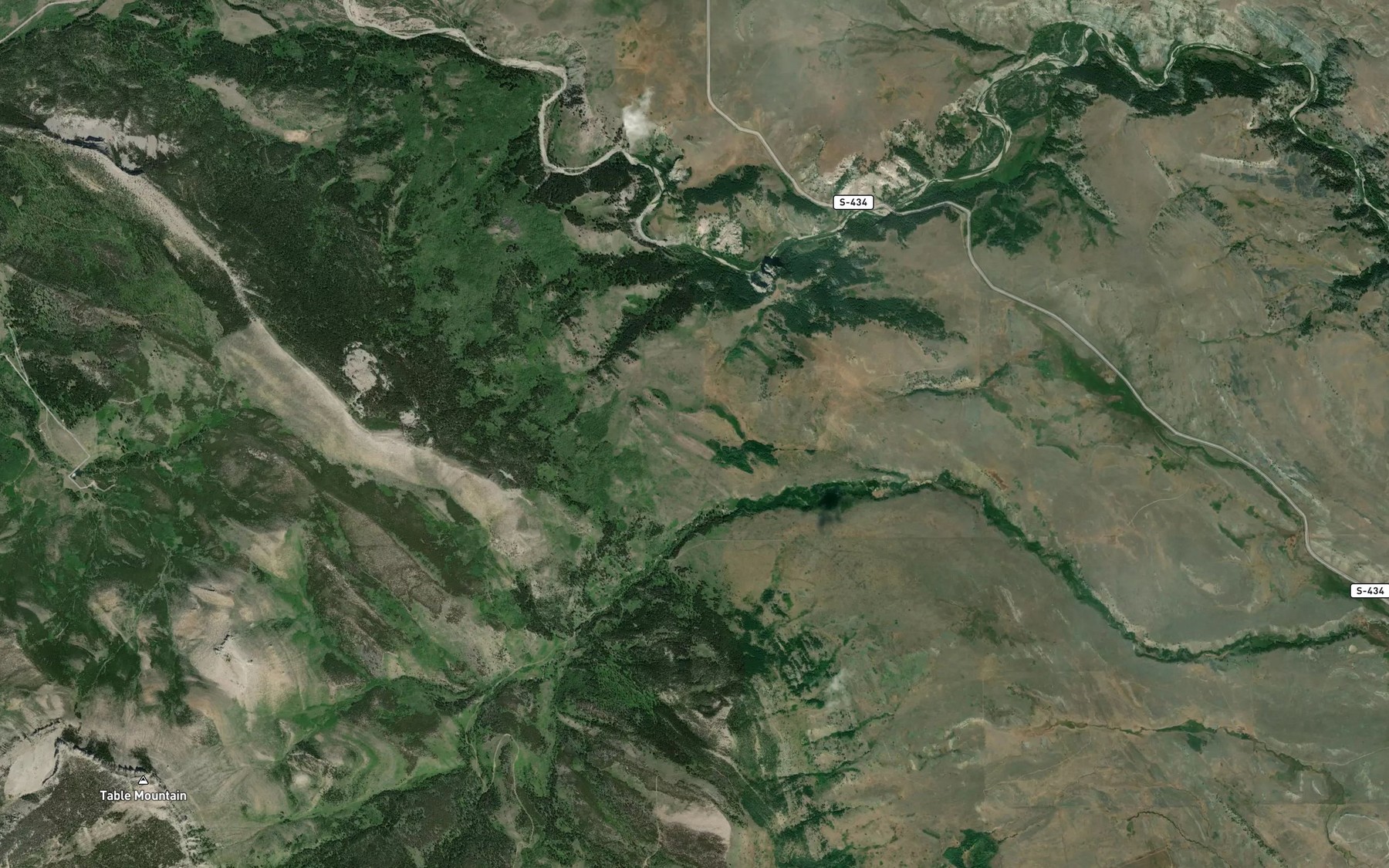 Satellite map of the Cuniff Ditch
