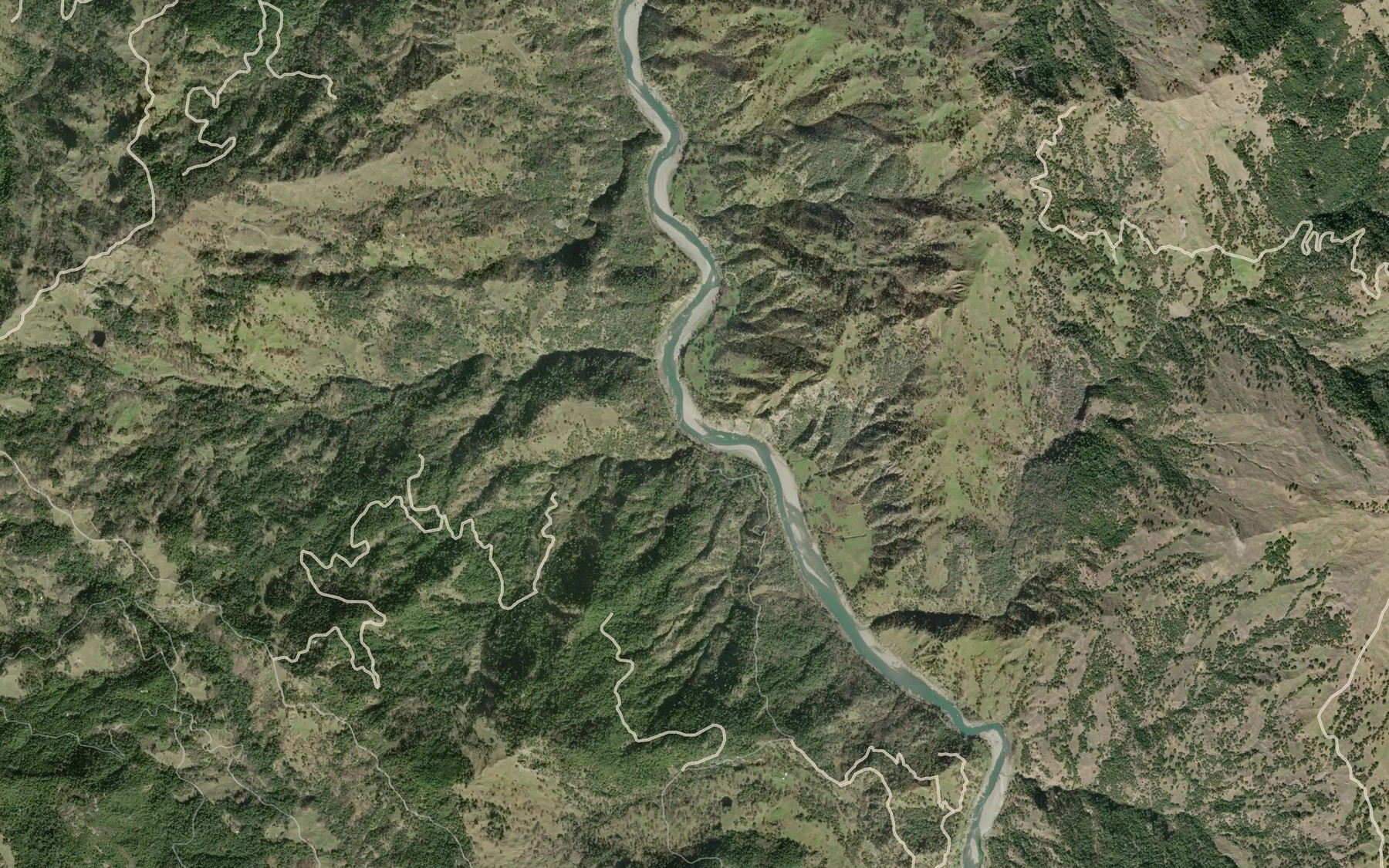 Satellite map of the Black Oak Creek