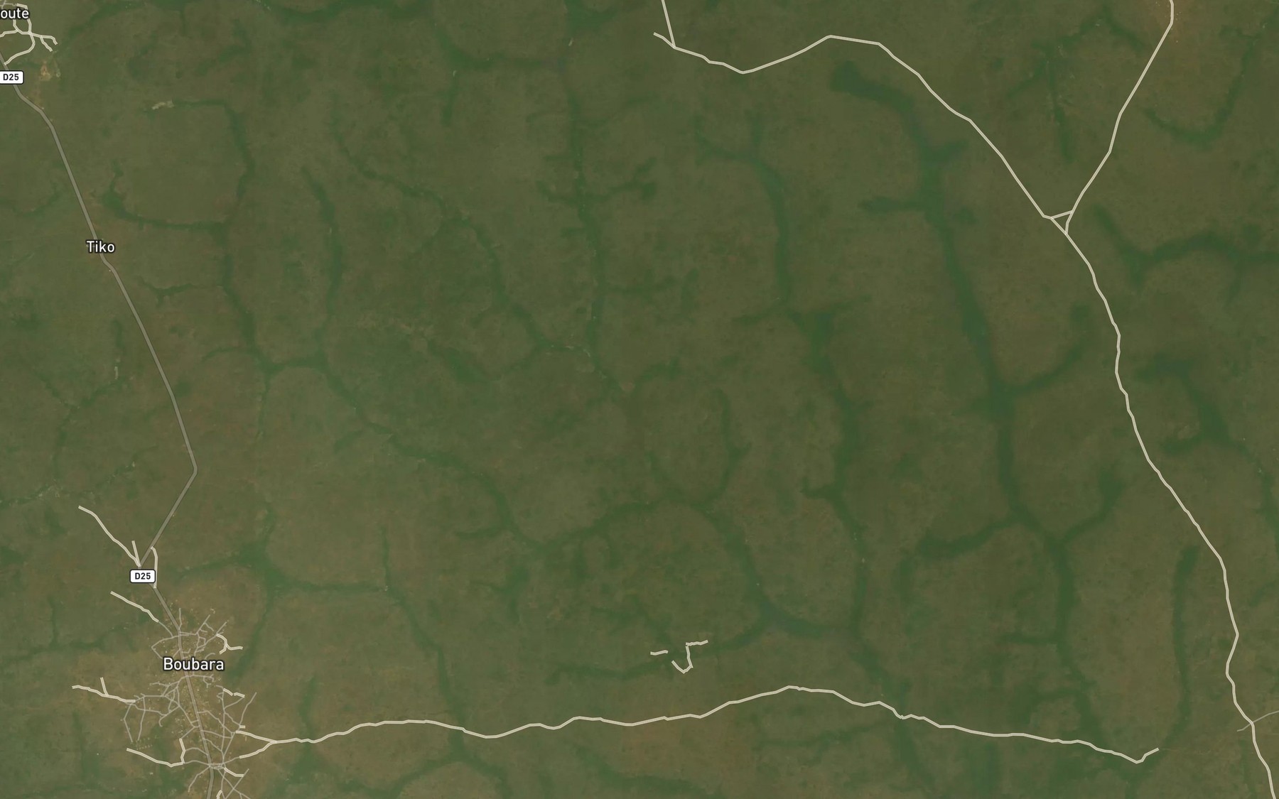 Satellite map of the Touktouyo