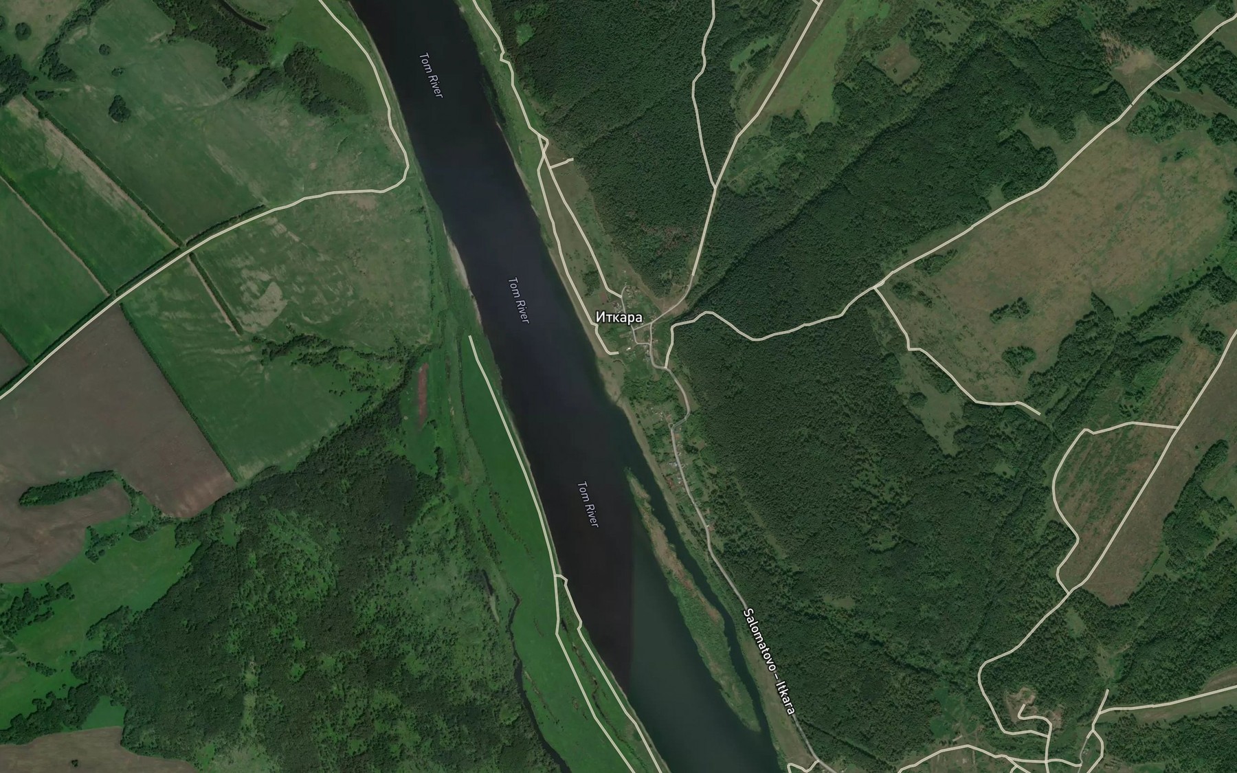 Satellite map of the Itkara