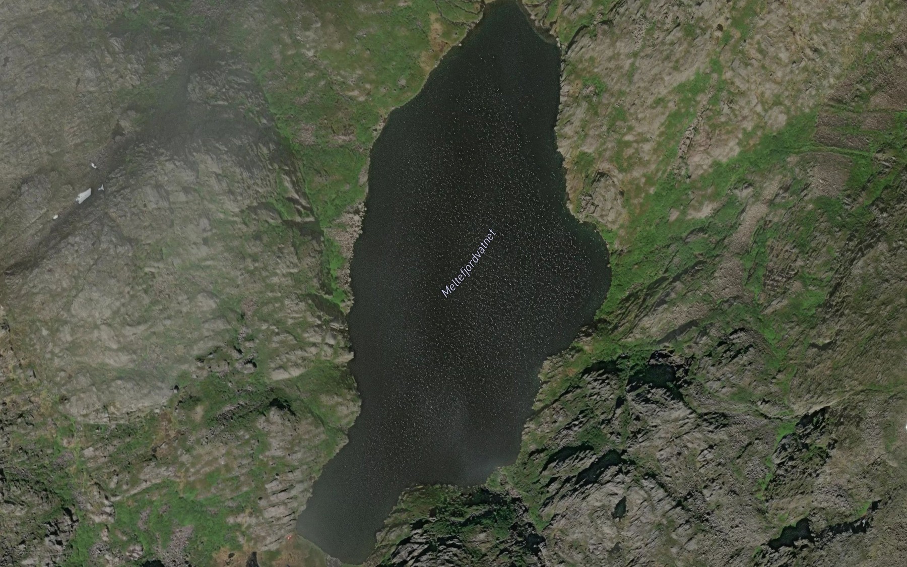 Satellite map of the Meltefjordvatnet
