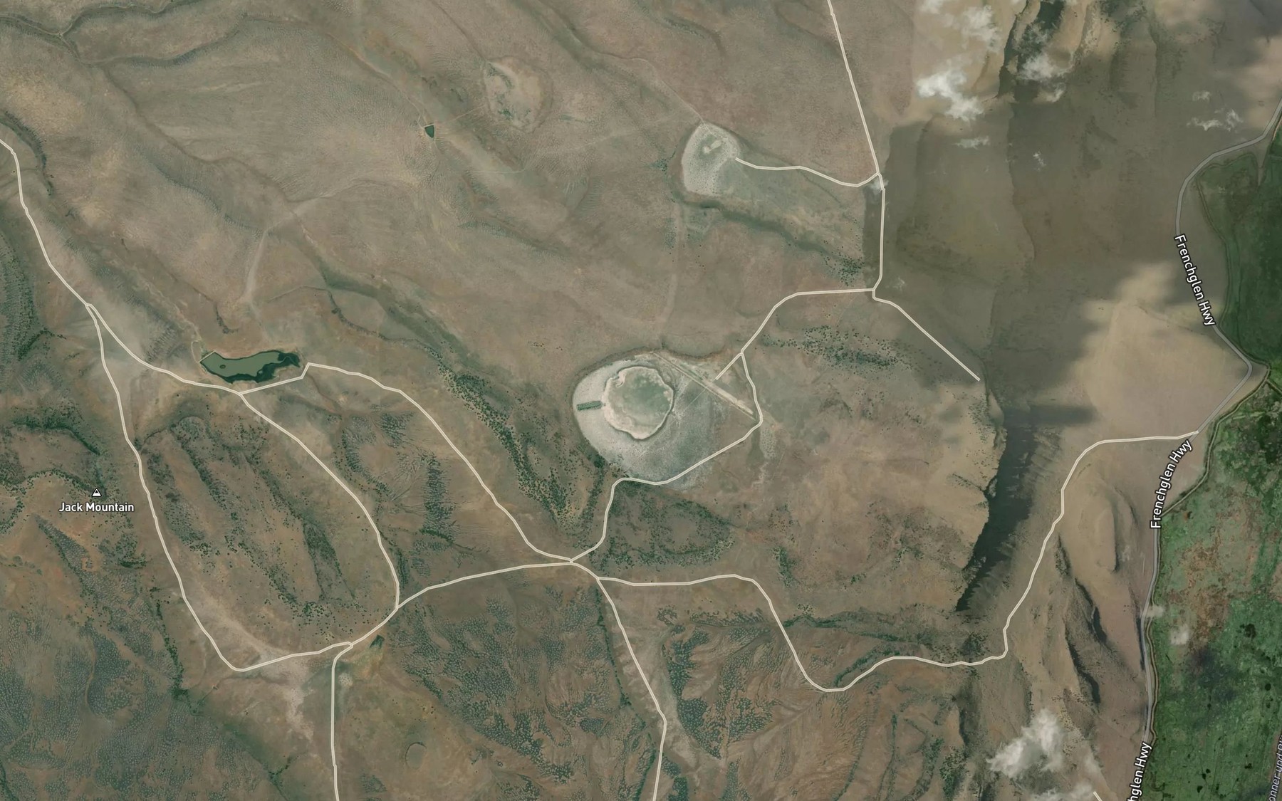 Satellite map of the Irish Lake