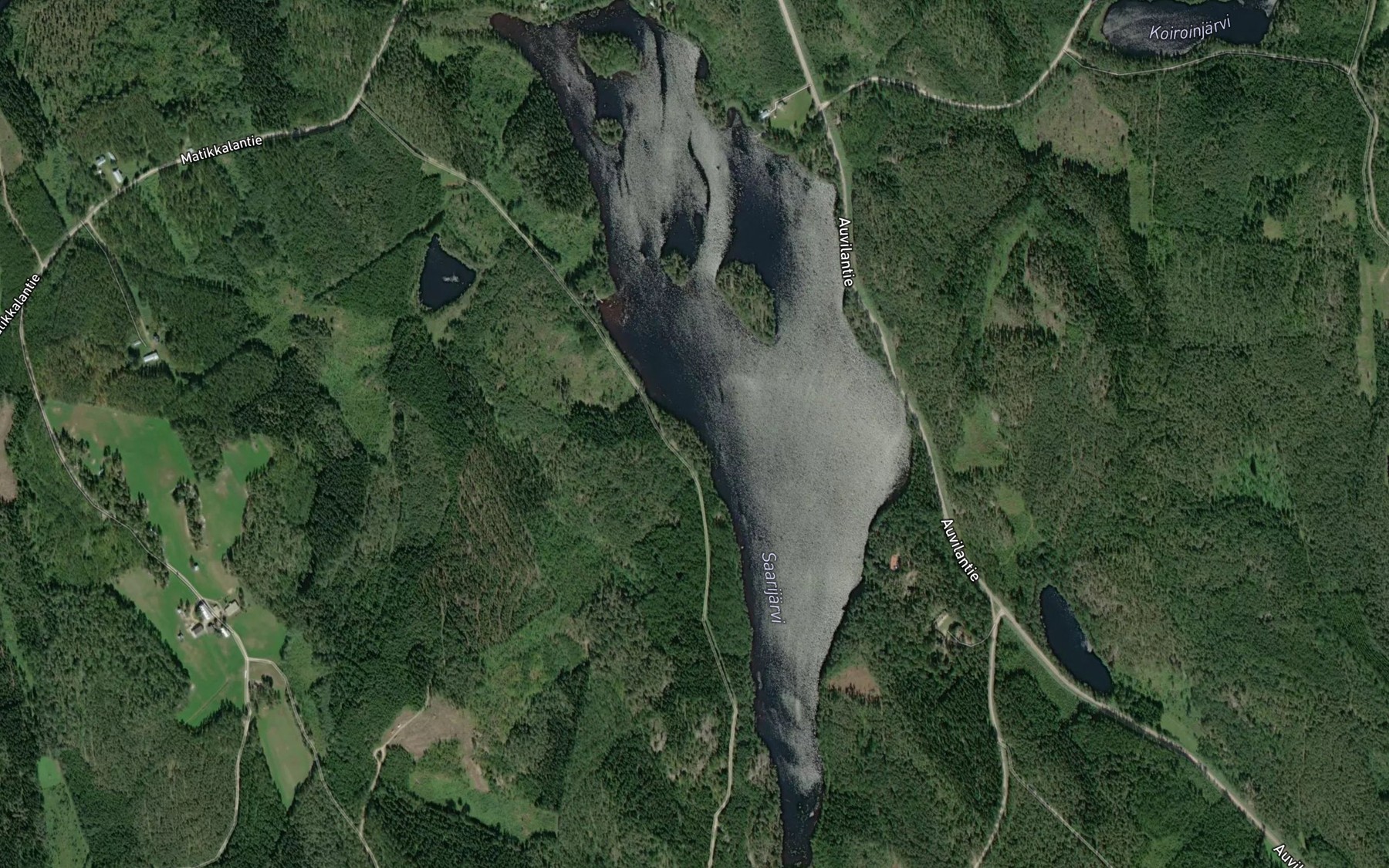 Satellite map of the Saarijarvi