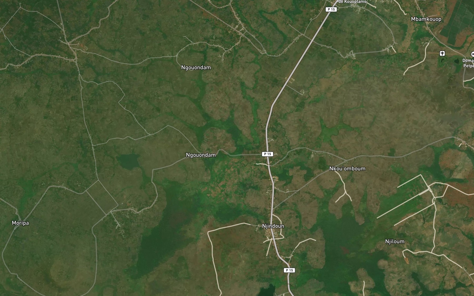 Satellite map of the Nketkou