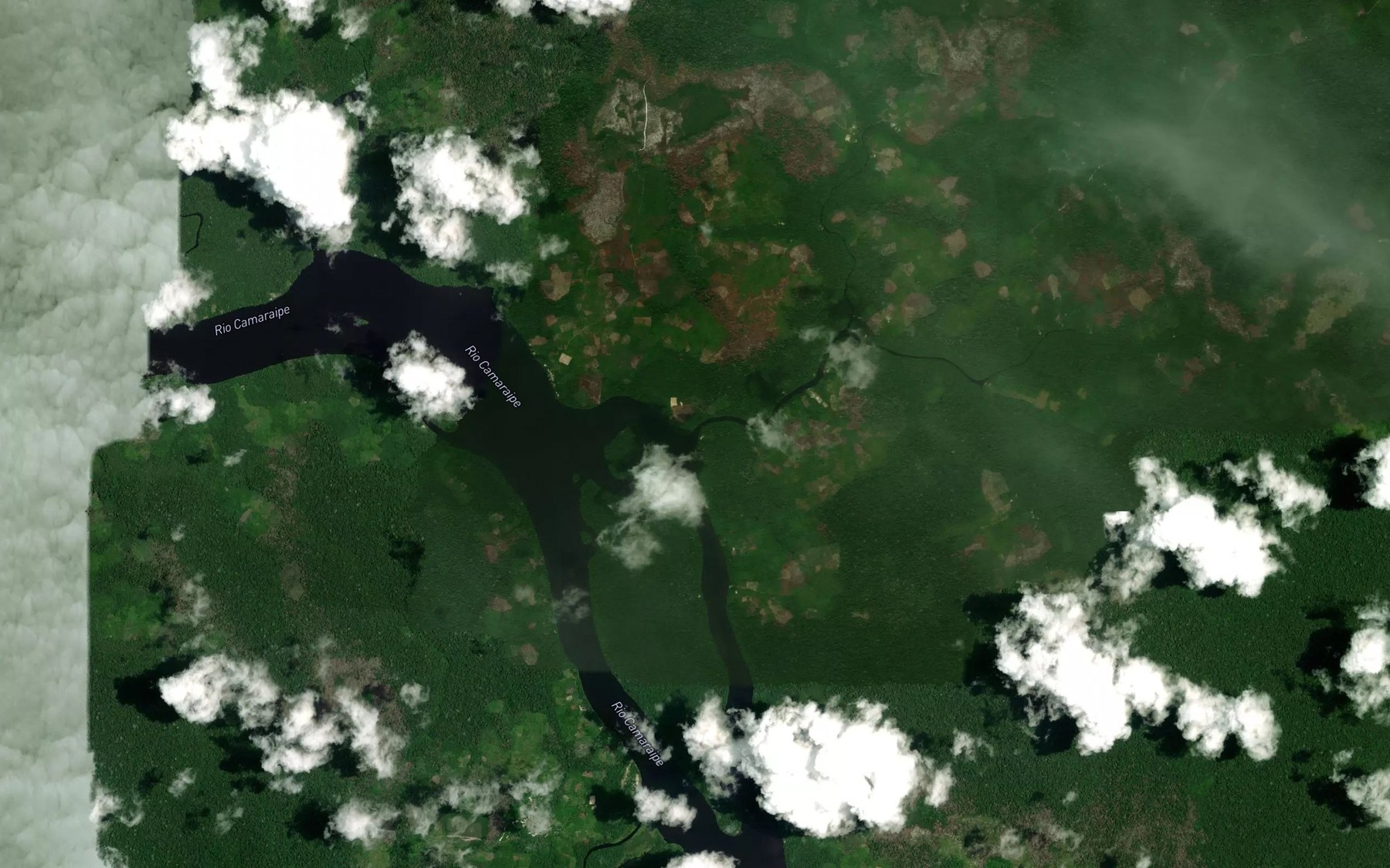 Satellite map of the Igarape Meratuba
