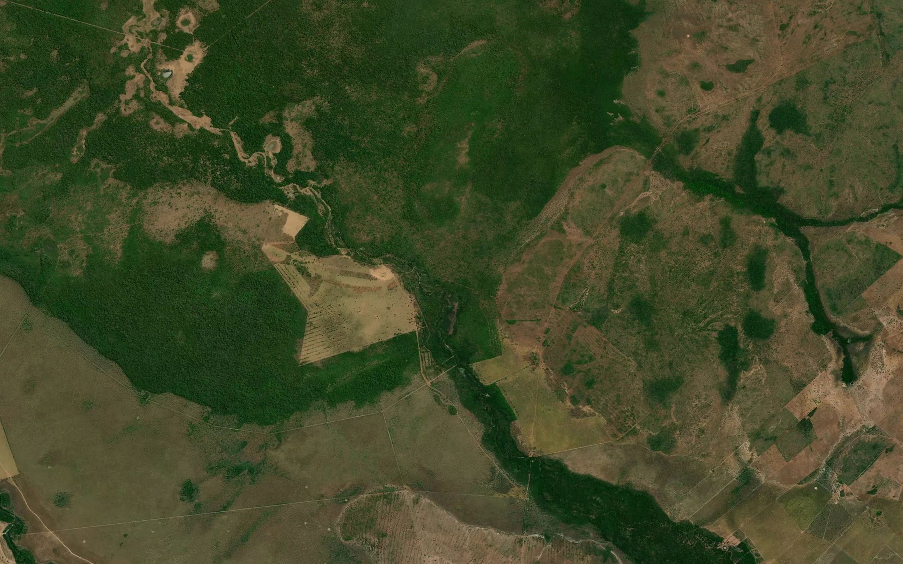 Satellite map of the Corrego Matrinxa