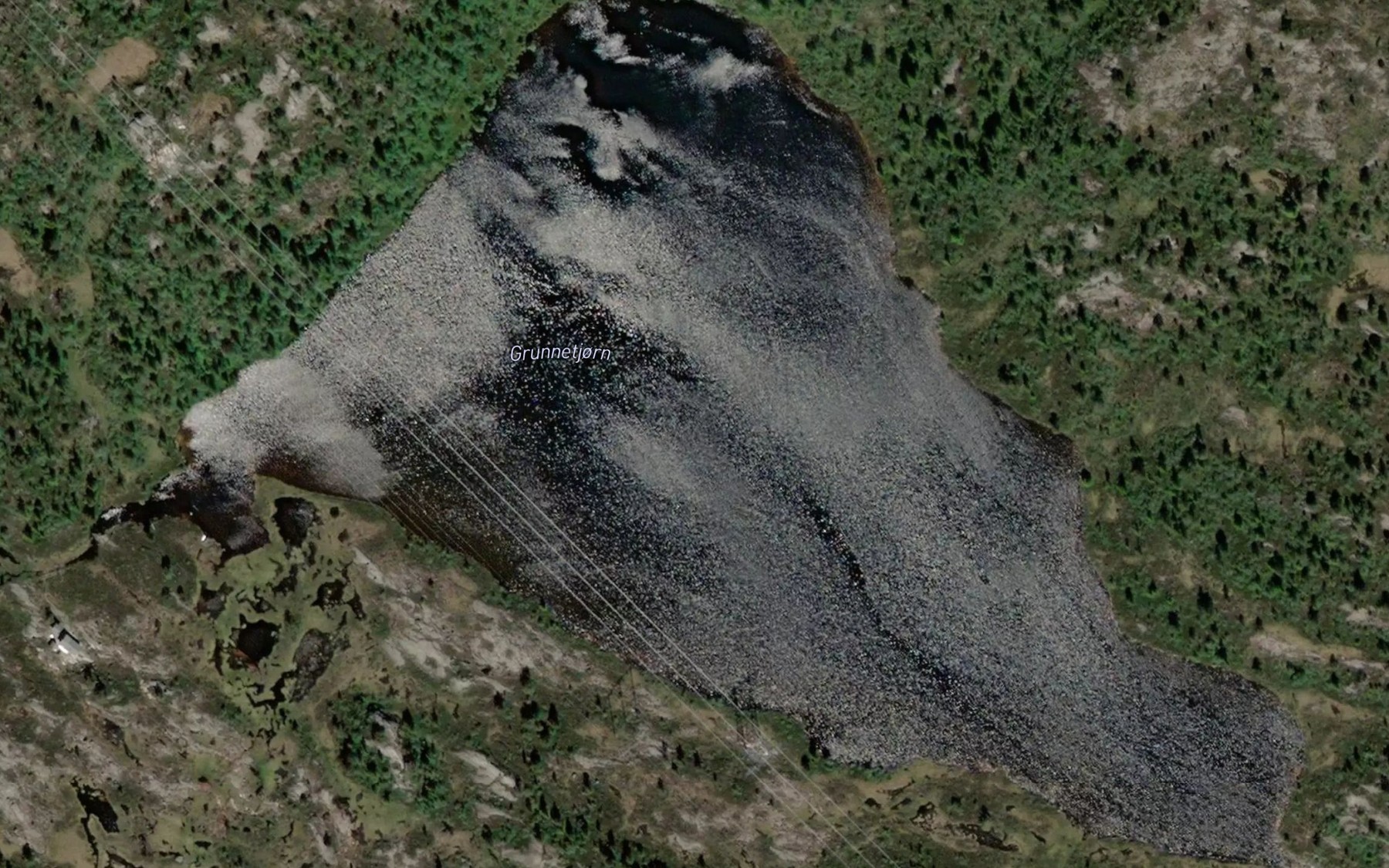 Satellite map of the Grunnetjorn