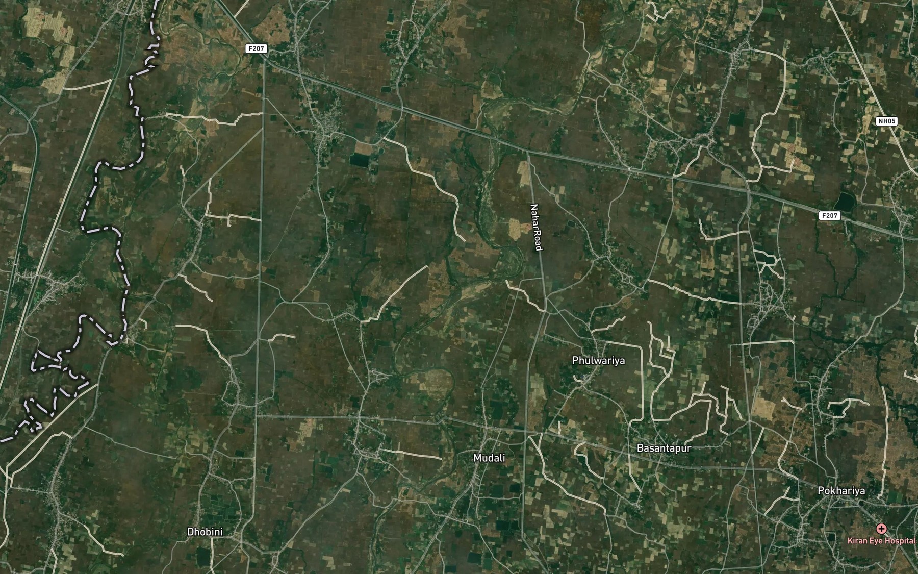 Satellite map of the Sakawaniya Nala
