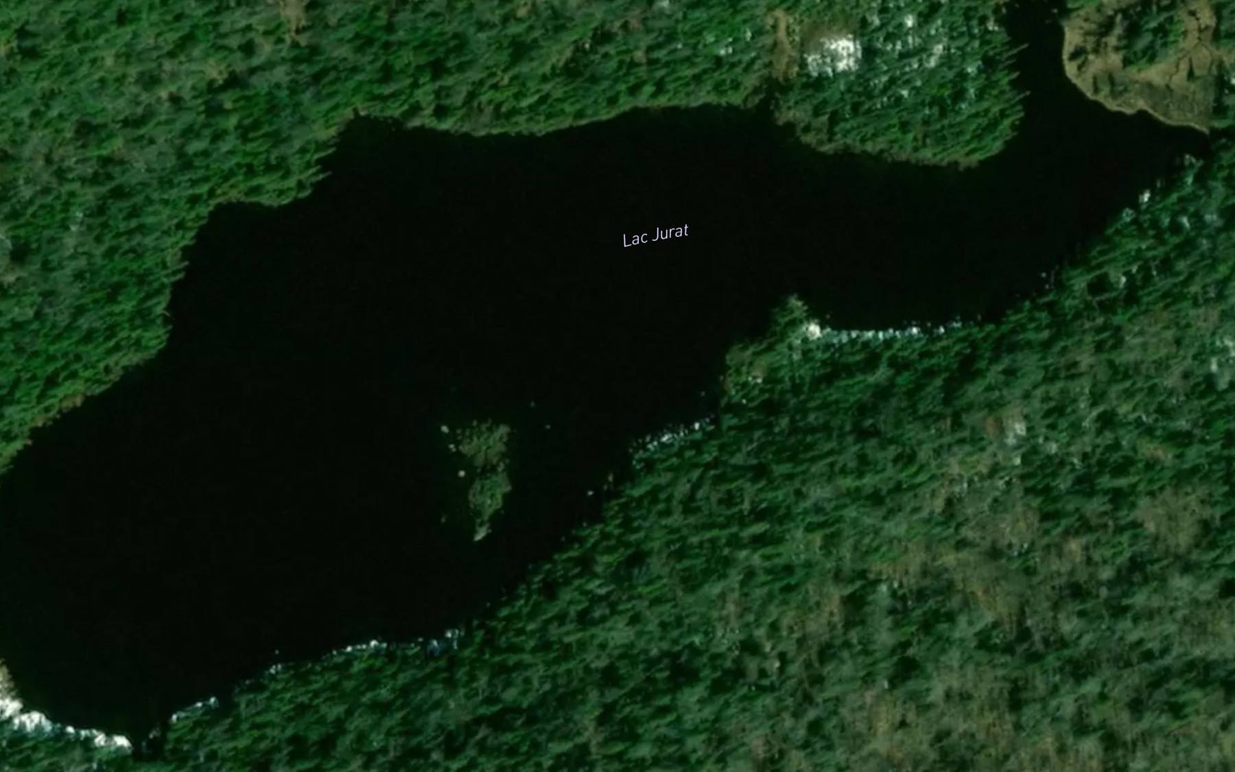 Satellite map of the Lac Jurat