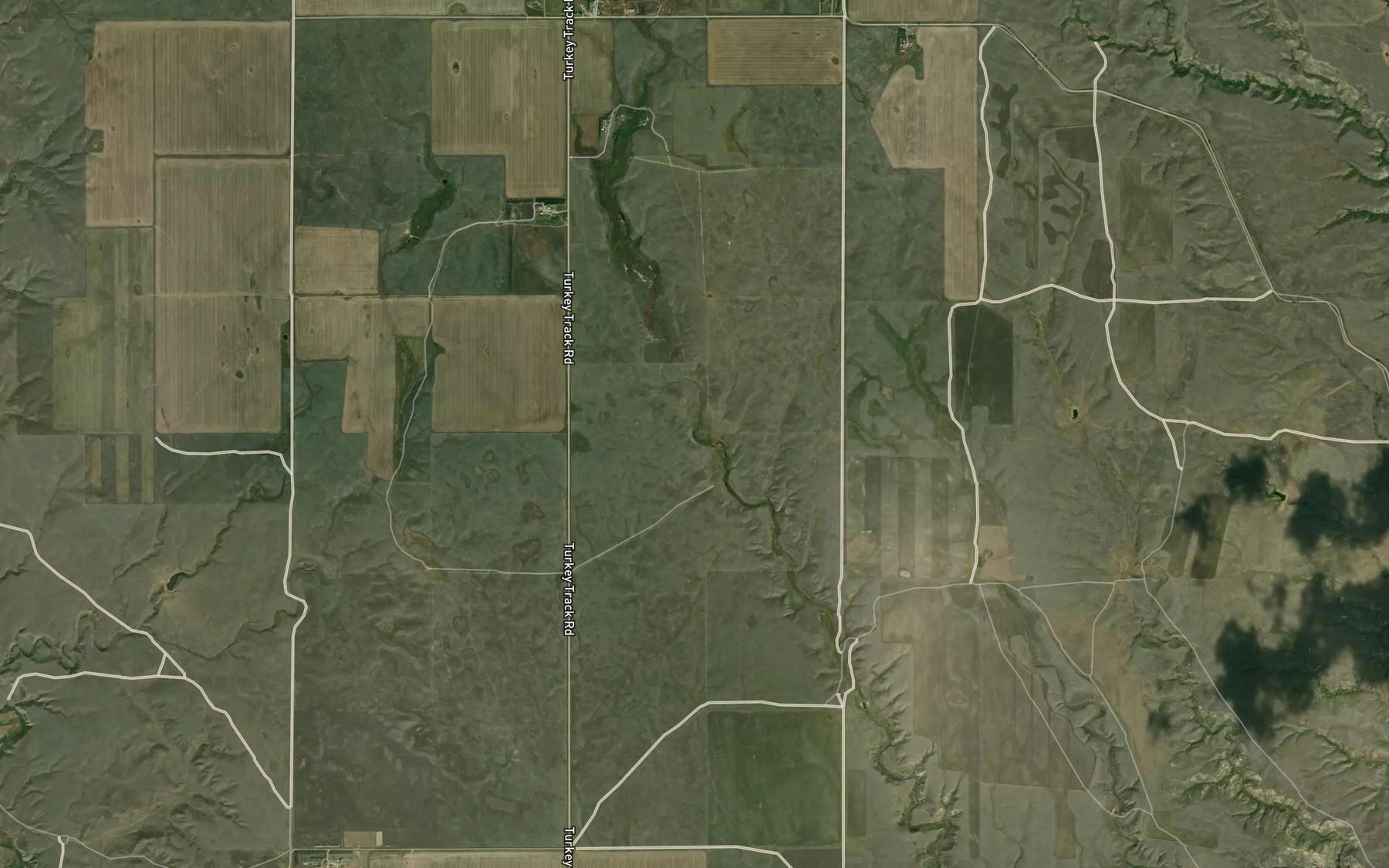 Satellite map of the Split Shack Spring