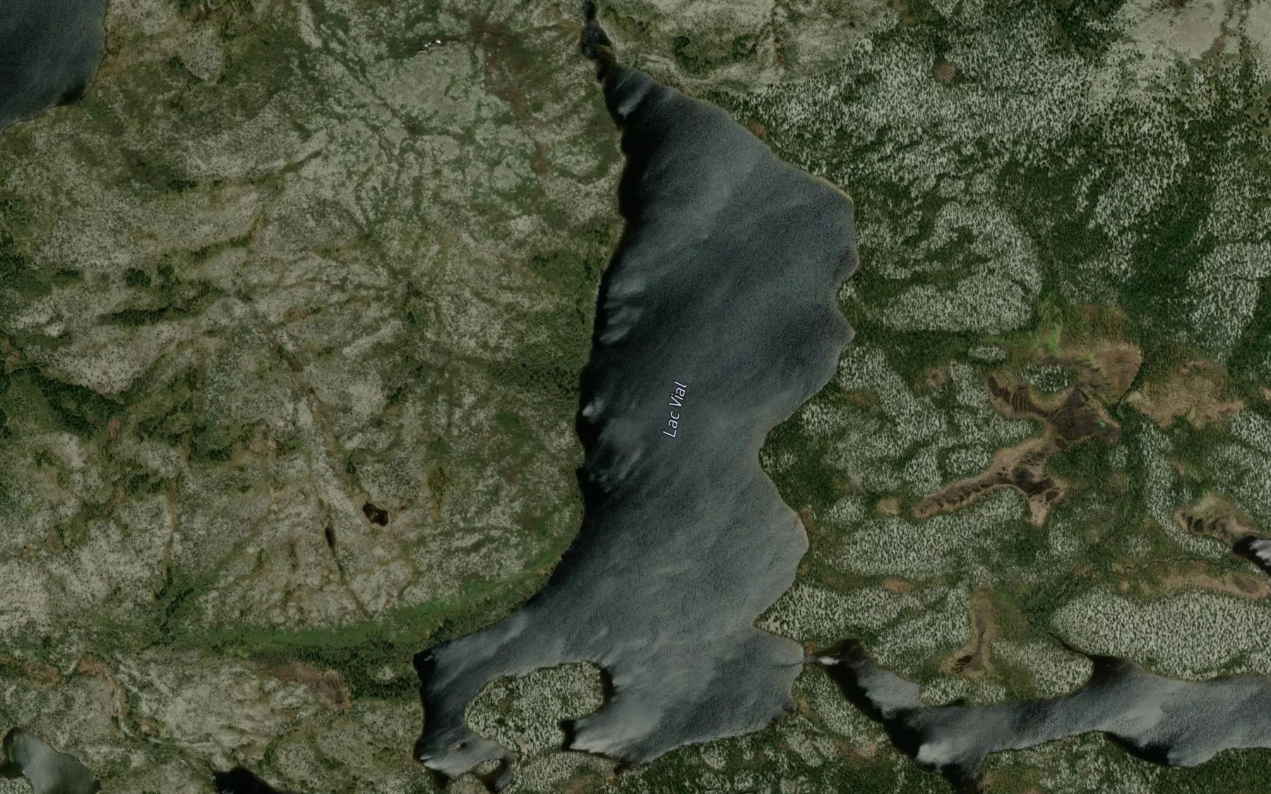 Satellite map of the Lac Vial