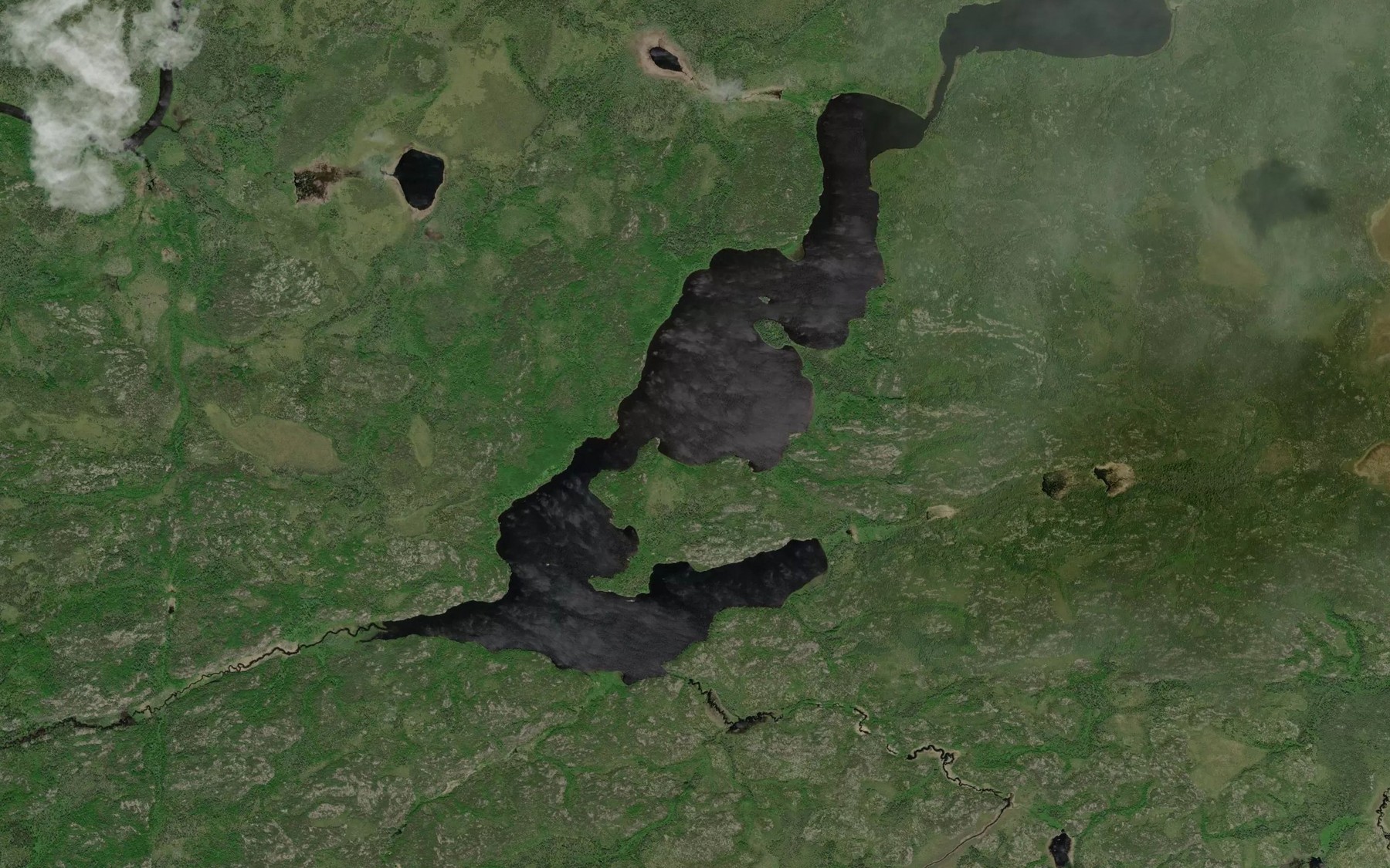 Satellite map of the Zeller Lake
