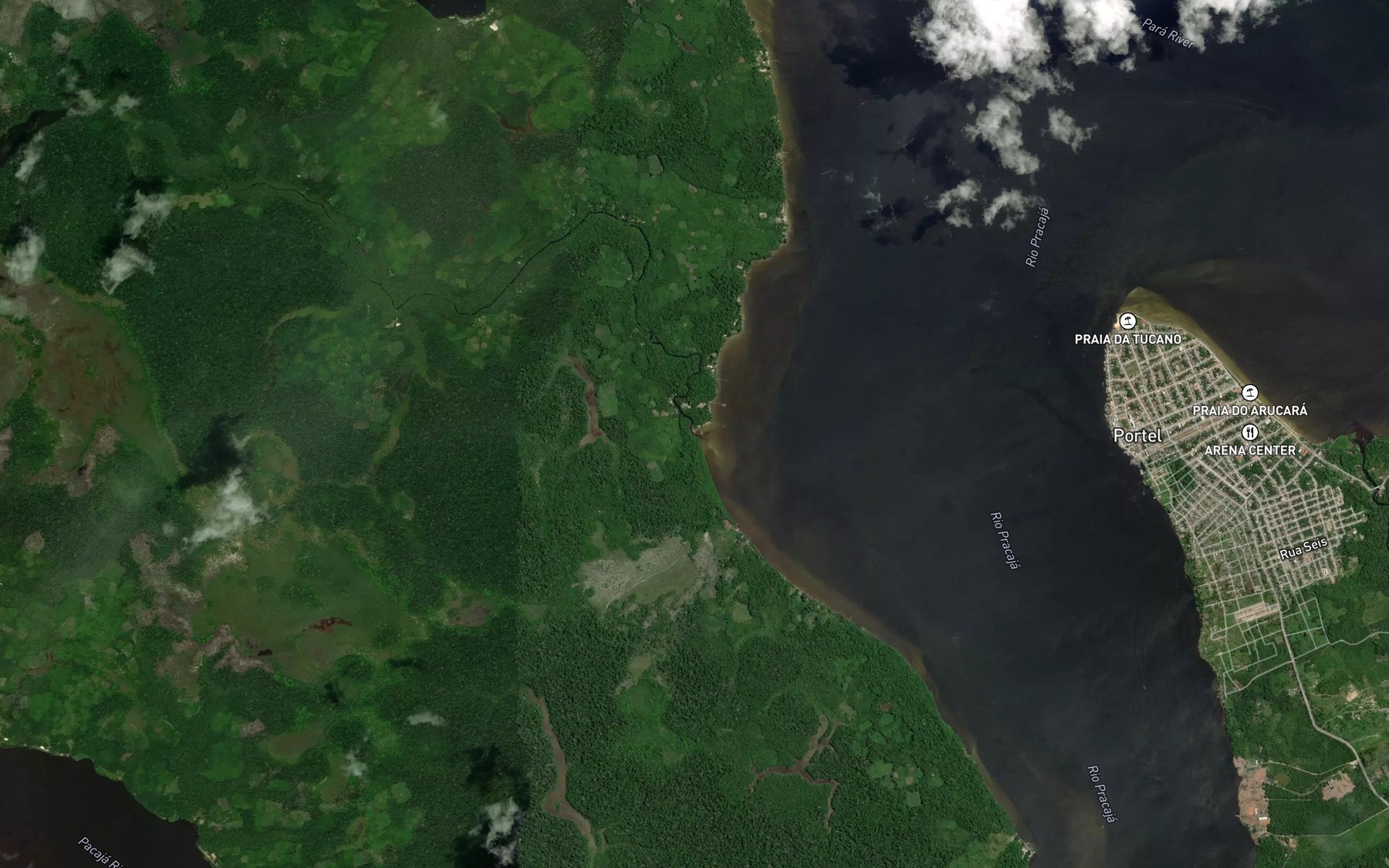 Satellite map of the Igarape Crumucuru