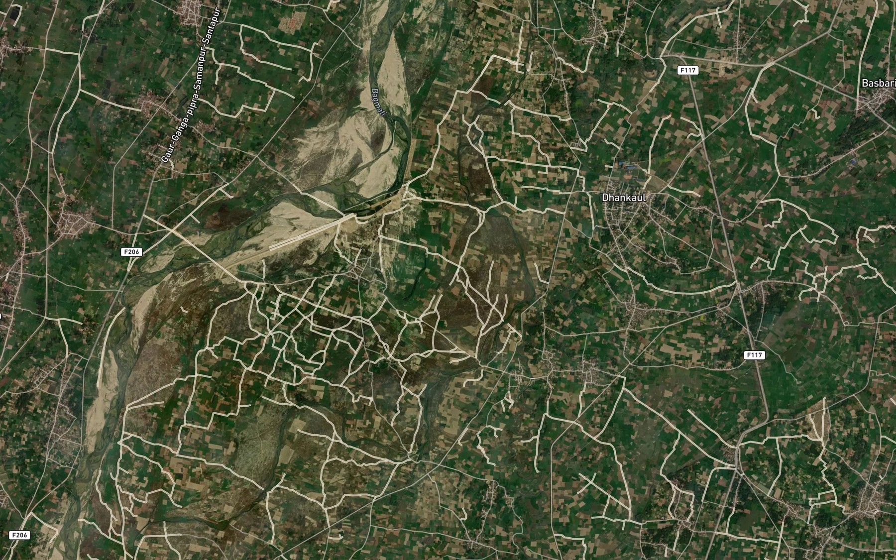 Satellite map of the Ekadasi Nala