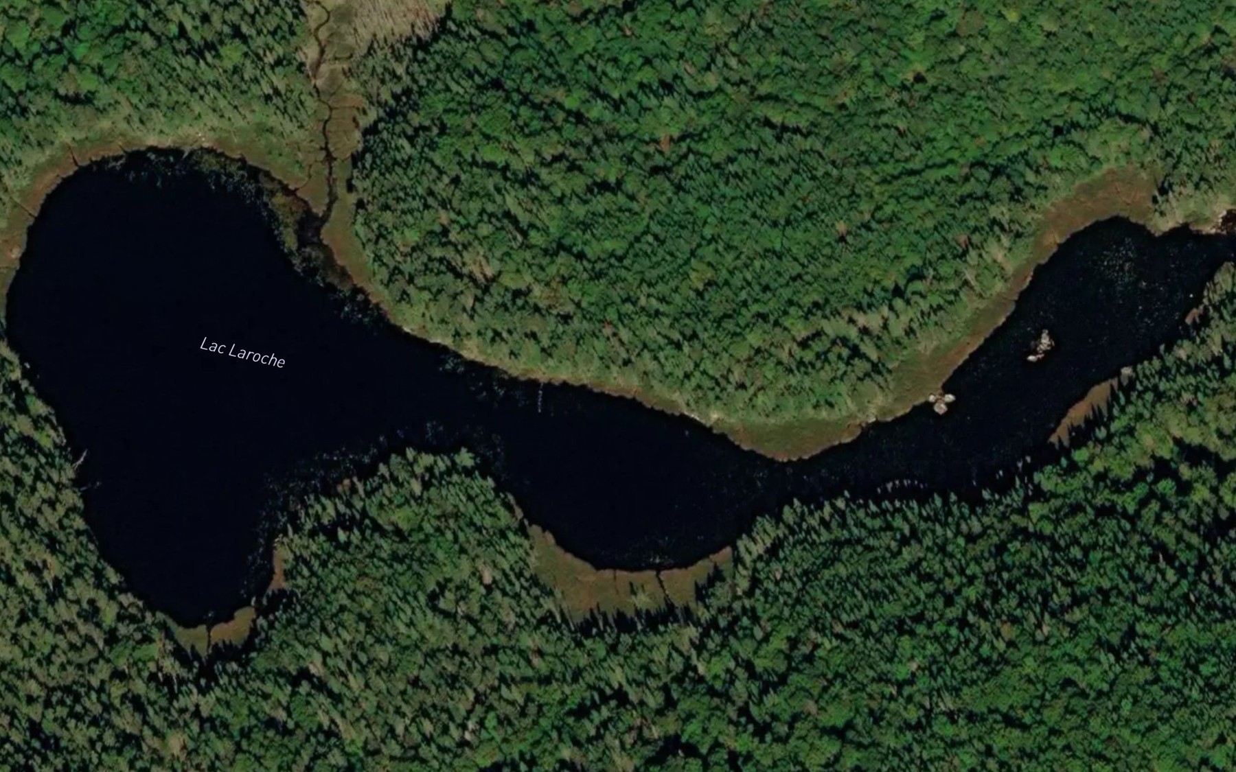 Satellite map of the Lac Laroche