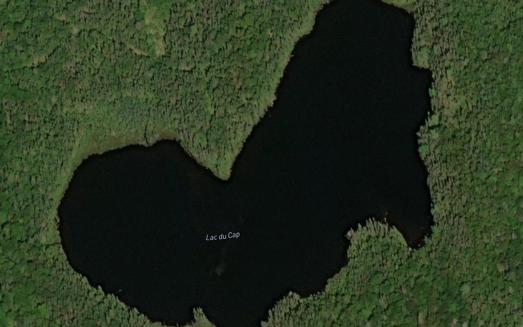 Satellite map of the Lac du Cap