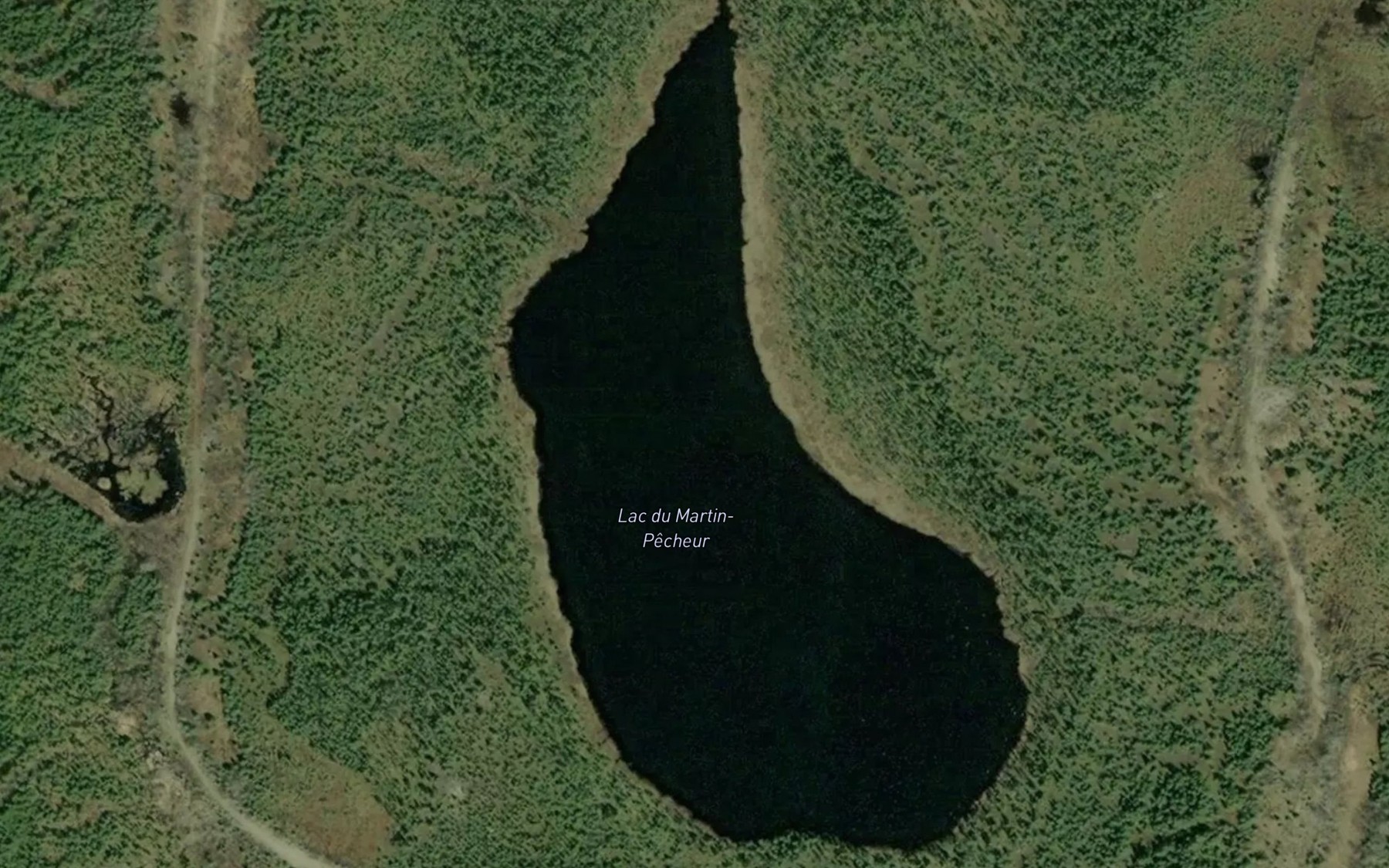 Satellite map of the Lac du Martin-Pecheur