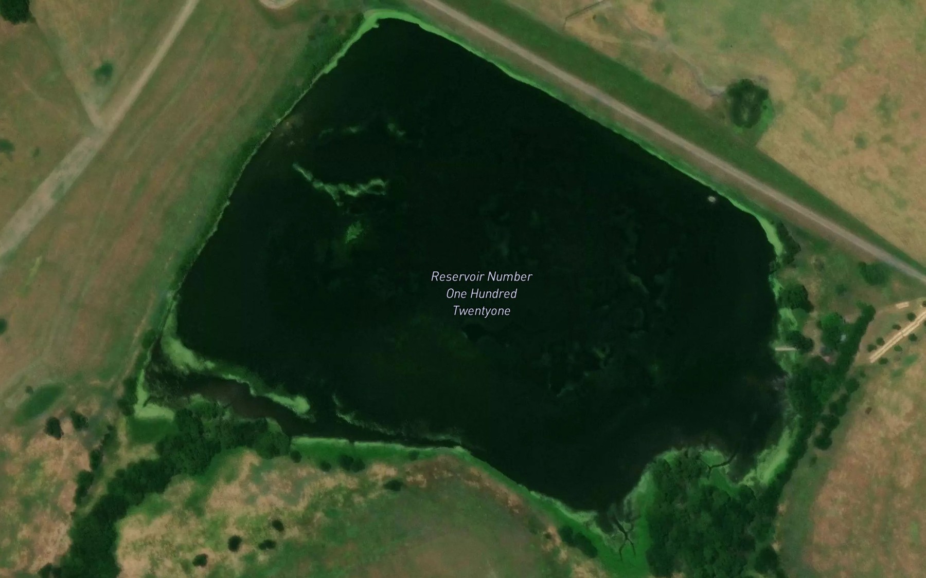 Satellite map of the Reservoir Number One Hundred Twentyone
