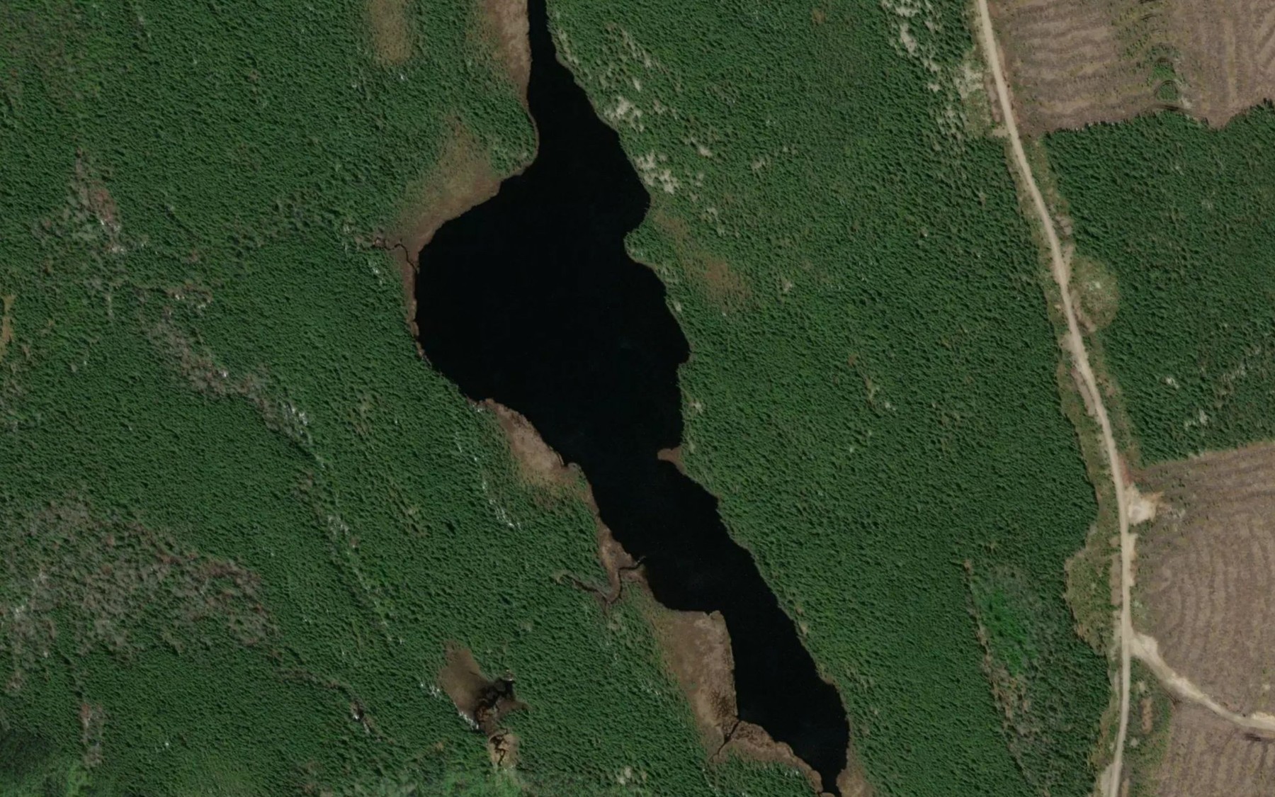 Satellite map of the Lac des Sittelles
