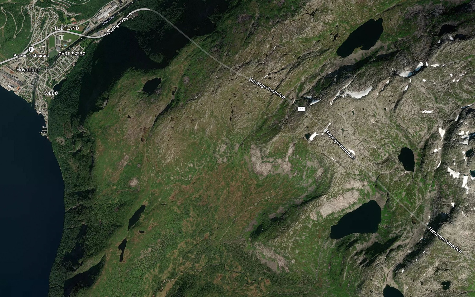 Satellite map of the Saebotnsfossen