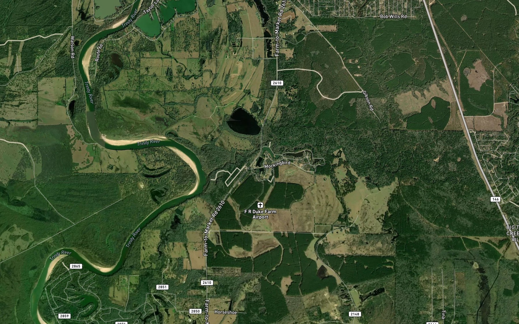 Satellite map of the Williams Spring