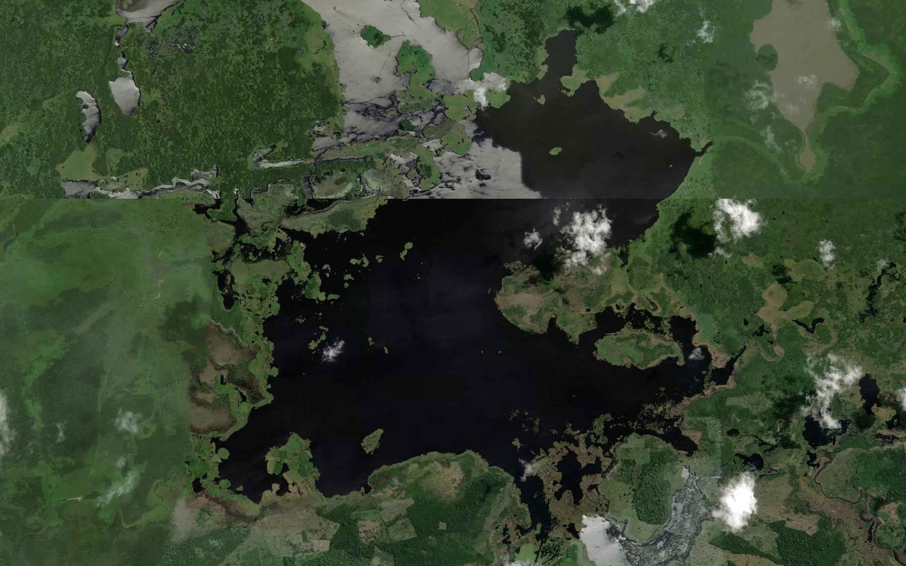 Satellite map of the Lagoa do Inferno