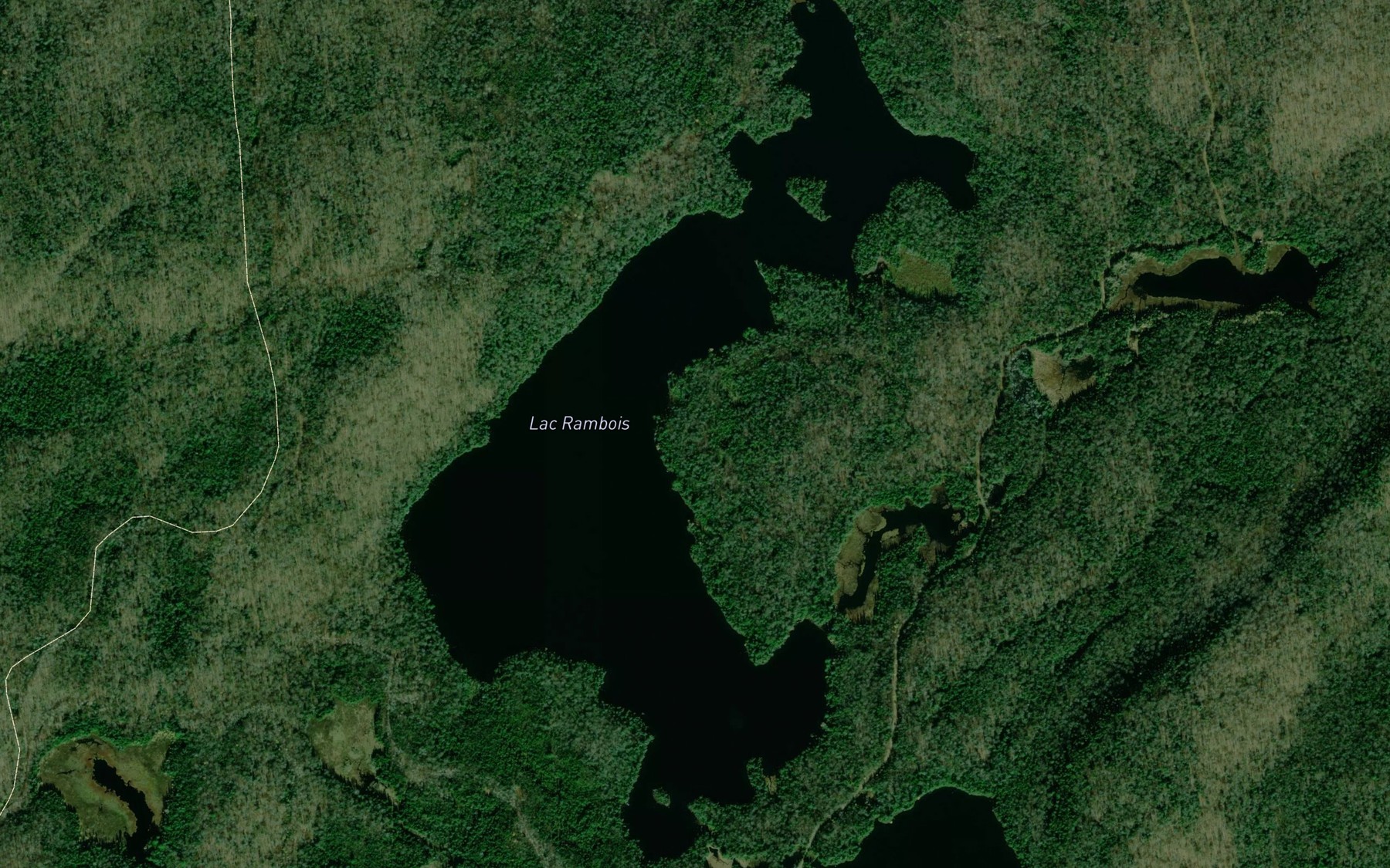 Satellite map of the Grand lac Rambois