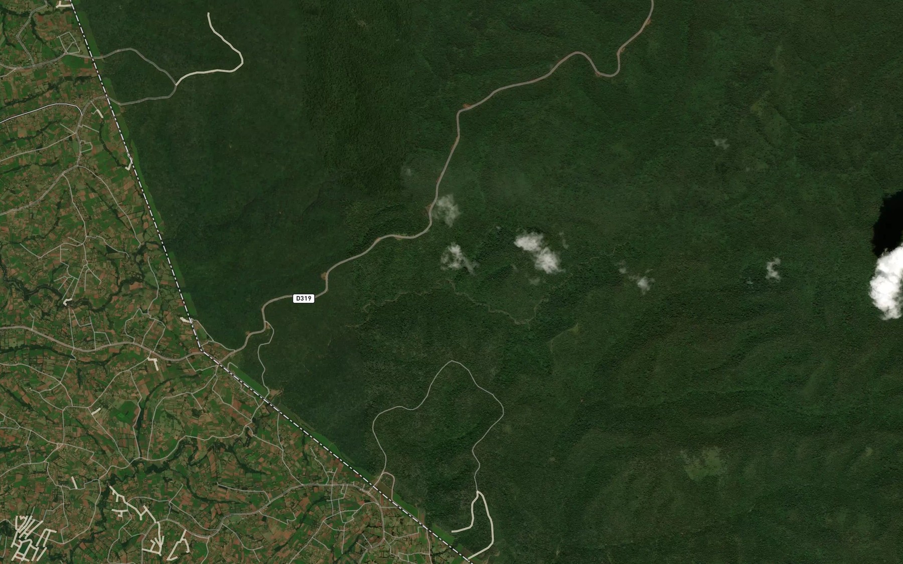 Satellite map of the Wamgong