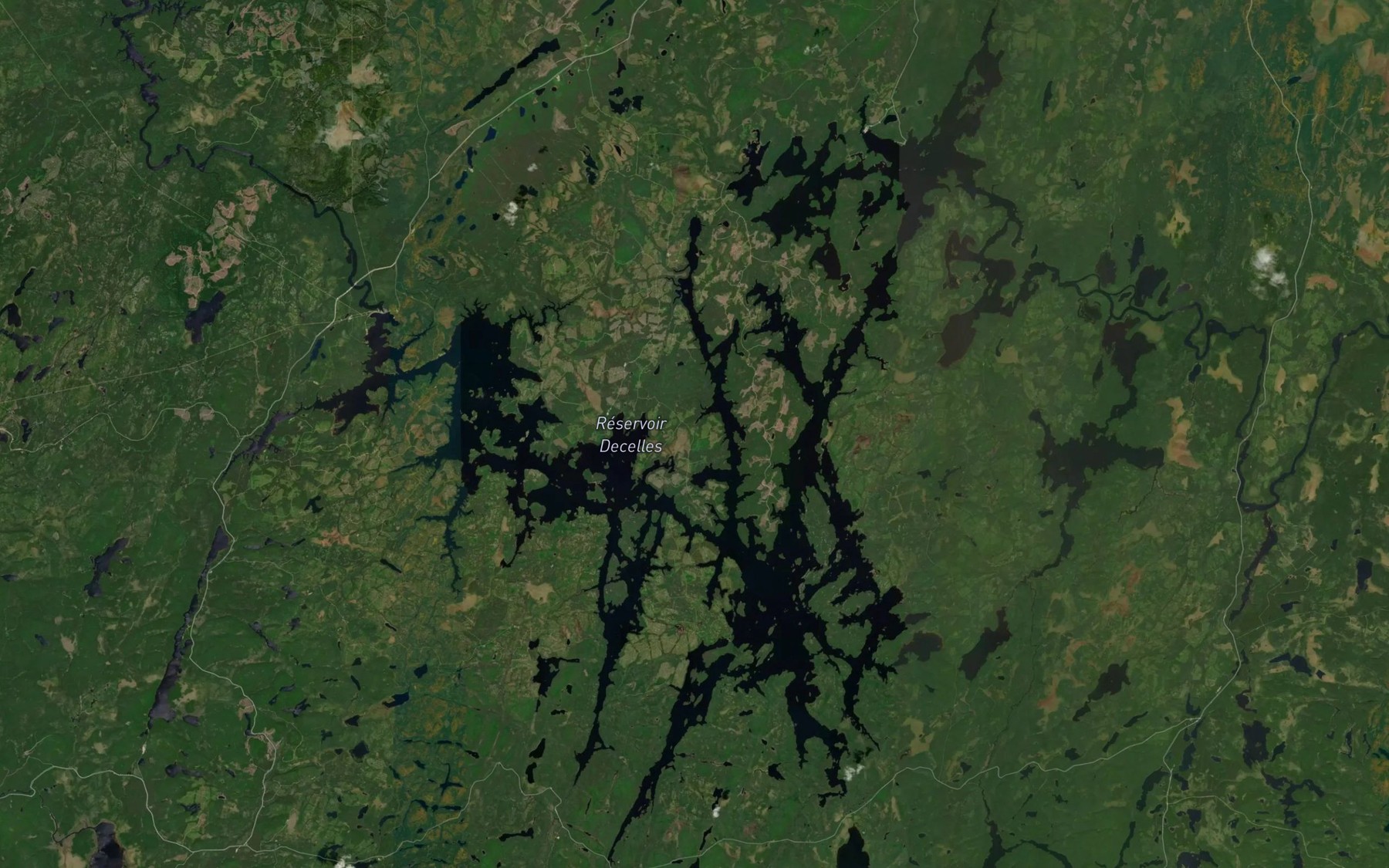 Satellite map of the Baie Snag