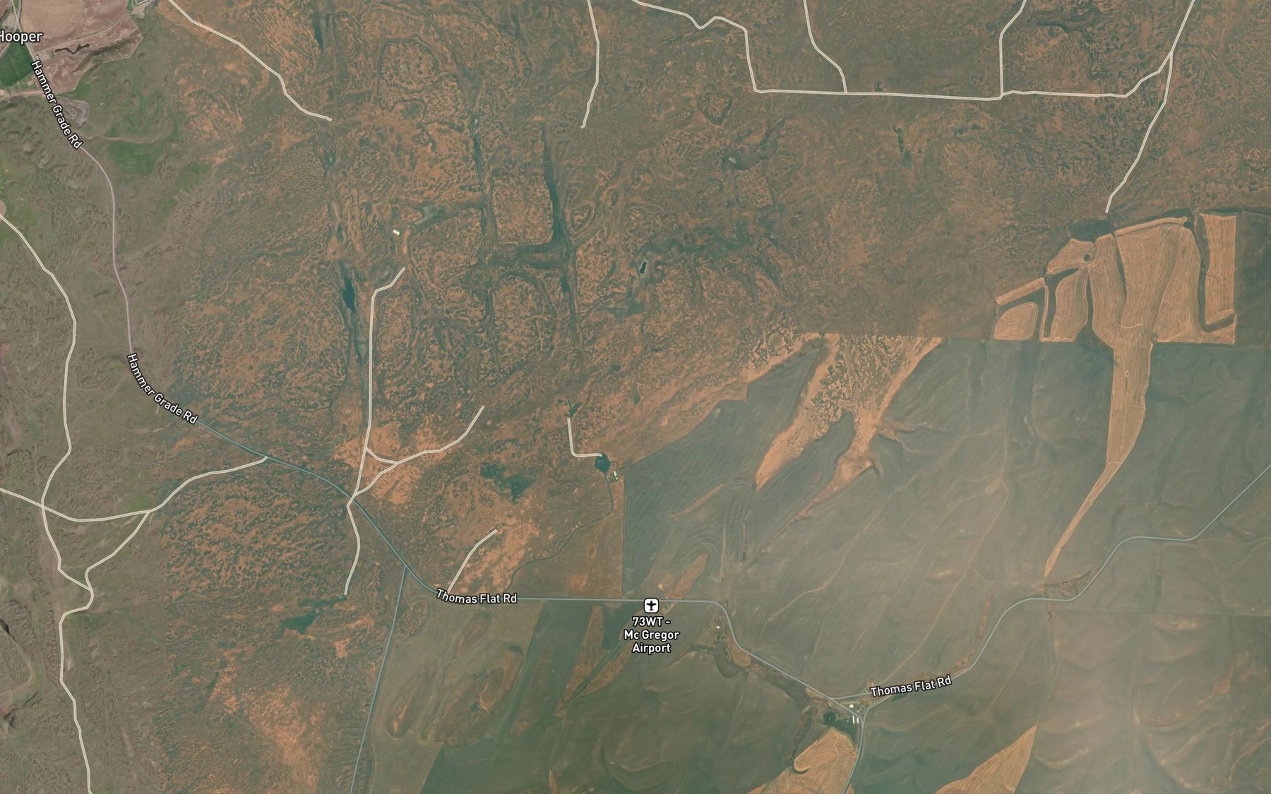 Satellite map of the Mays Spring