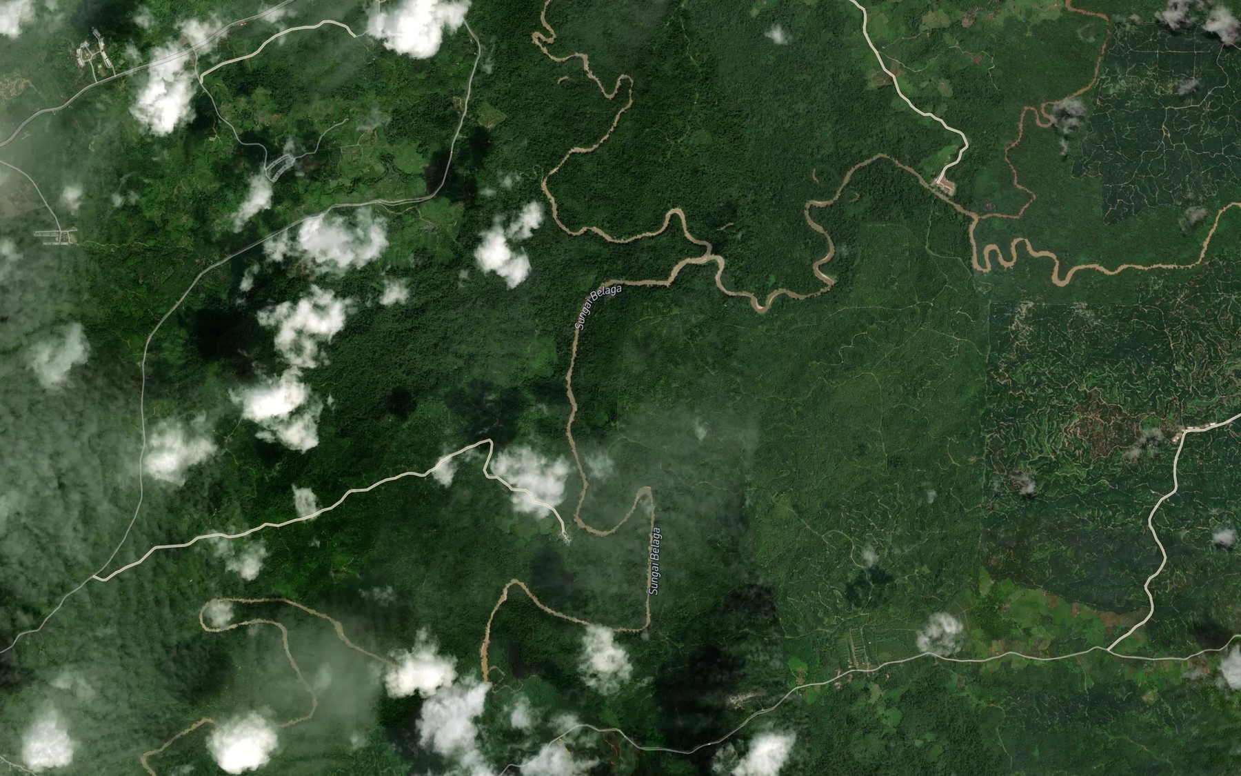 Satellite map of the Sungai Paa