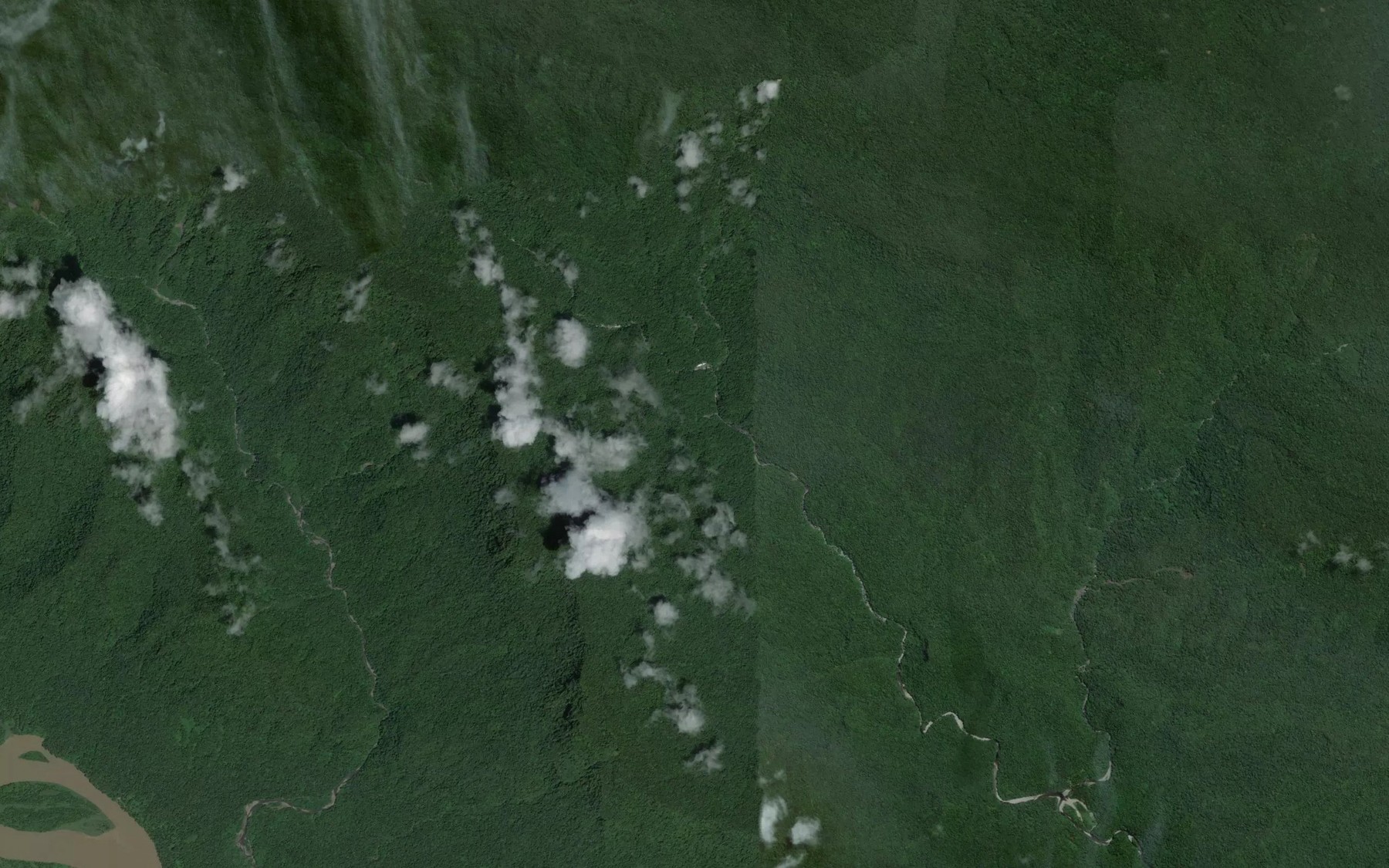 Satellite map of the Howape Creek