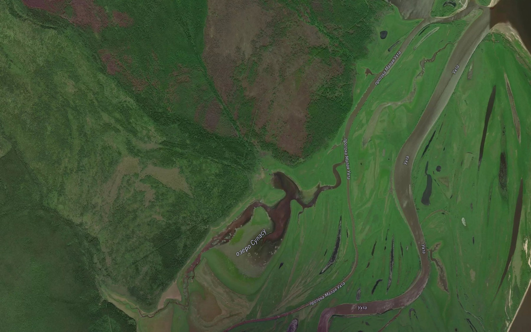 Satellite map of the Dausulasu