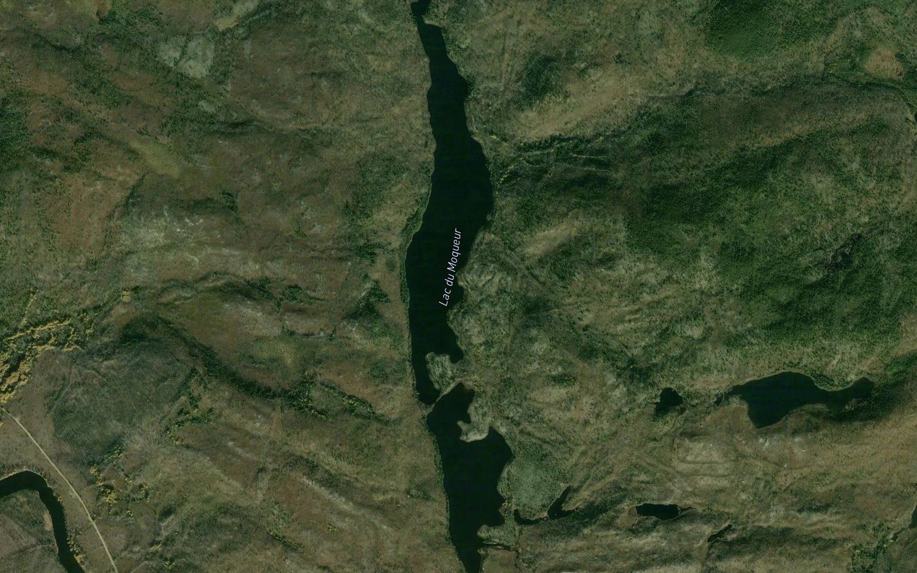 Satellite map of the Lac du Moqueur