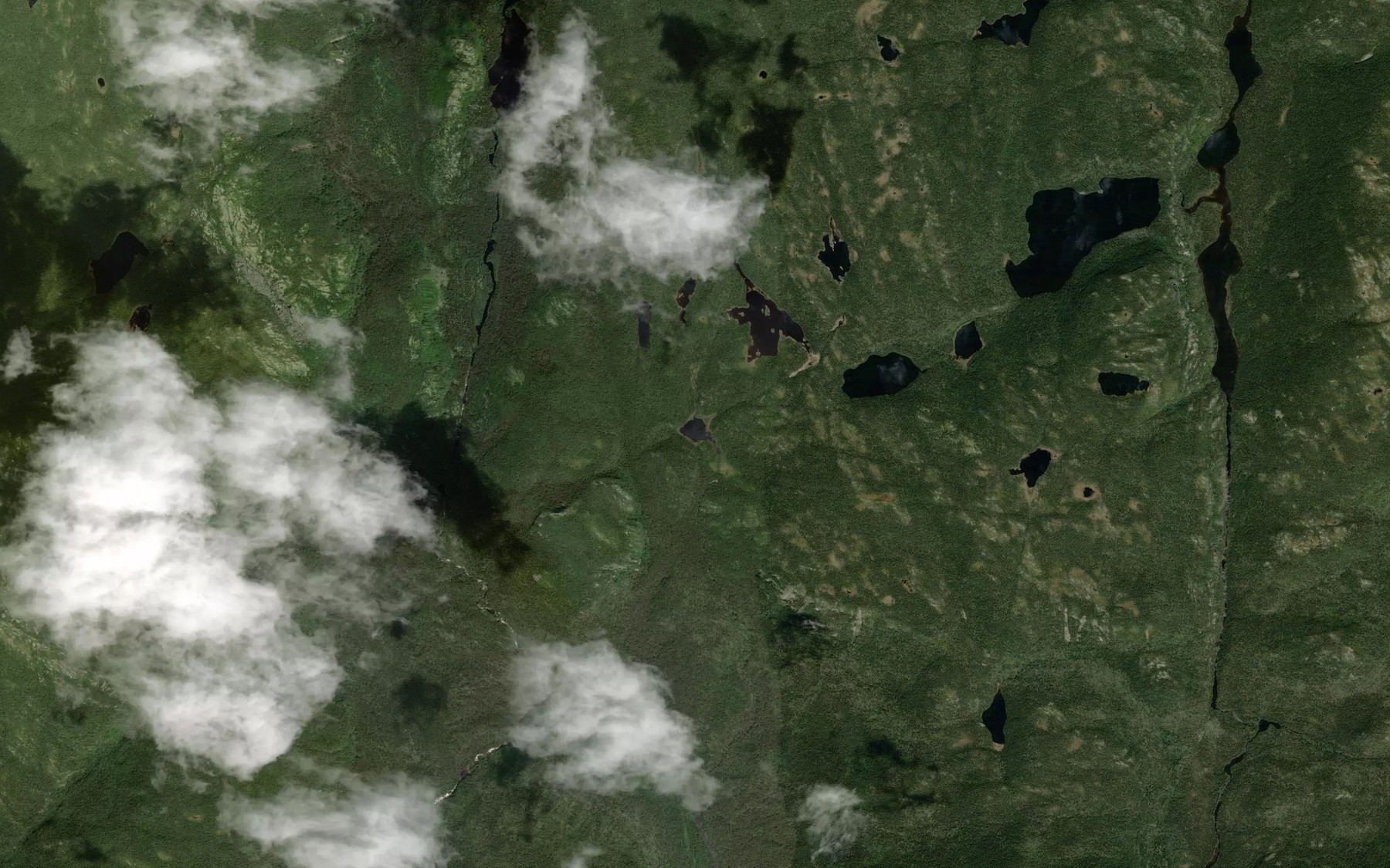 Satellite map of the Lac Turban