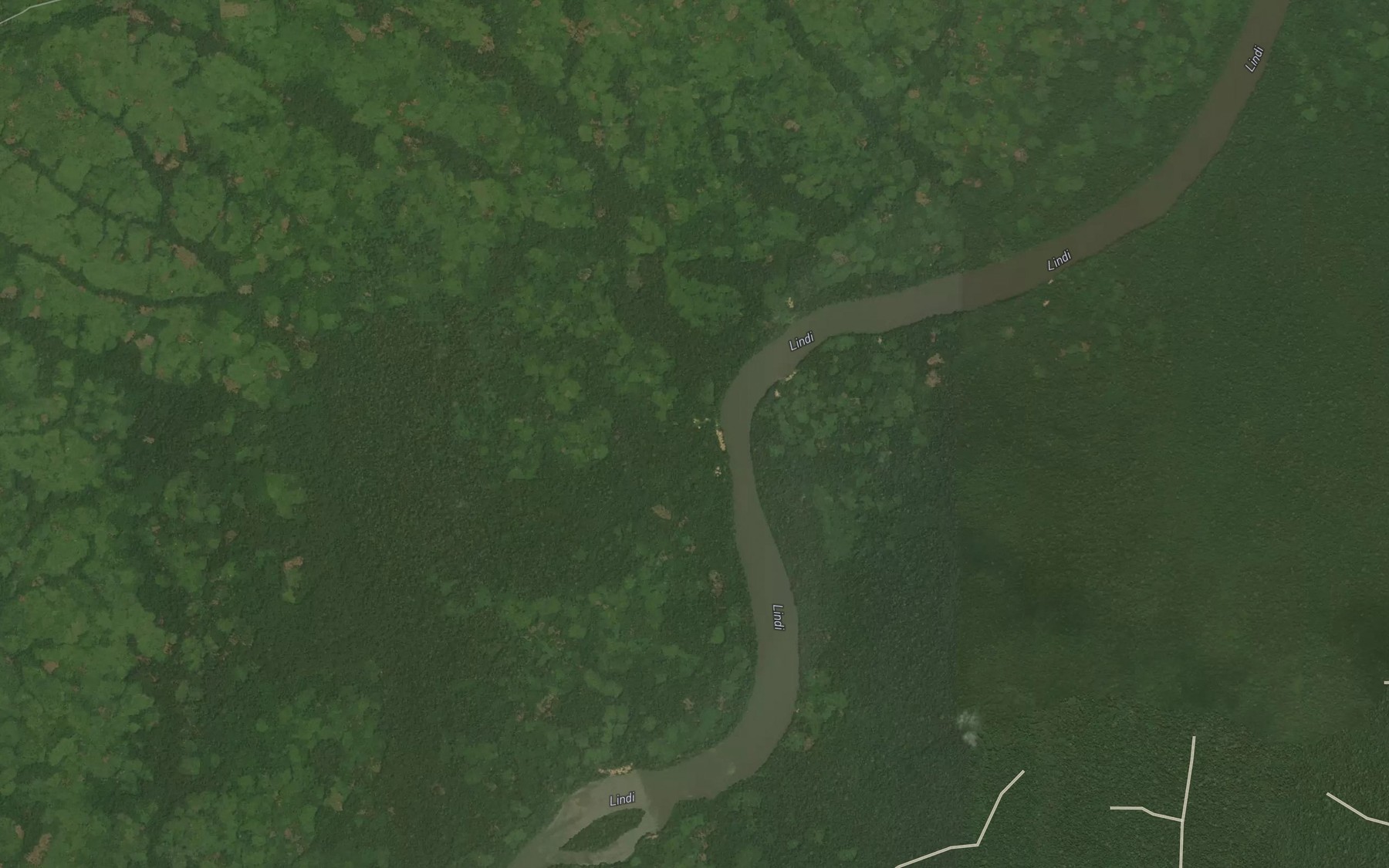 Satellite map of the Adora