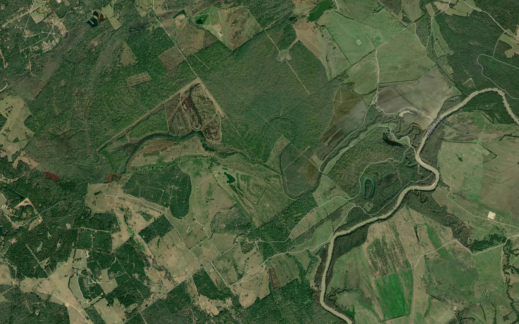 Satellite map of the Dixon Creek